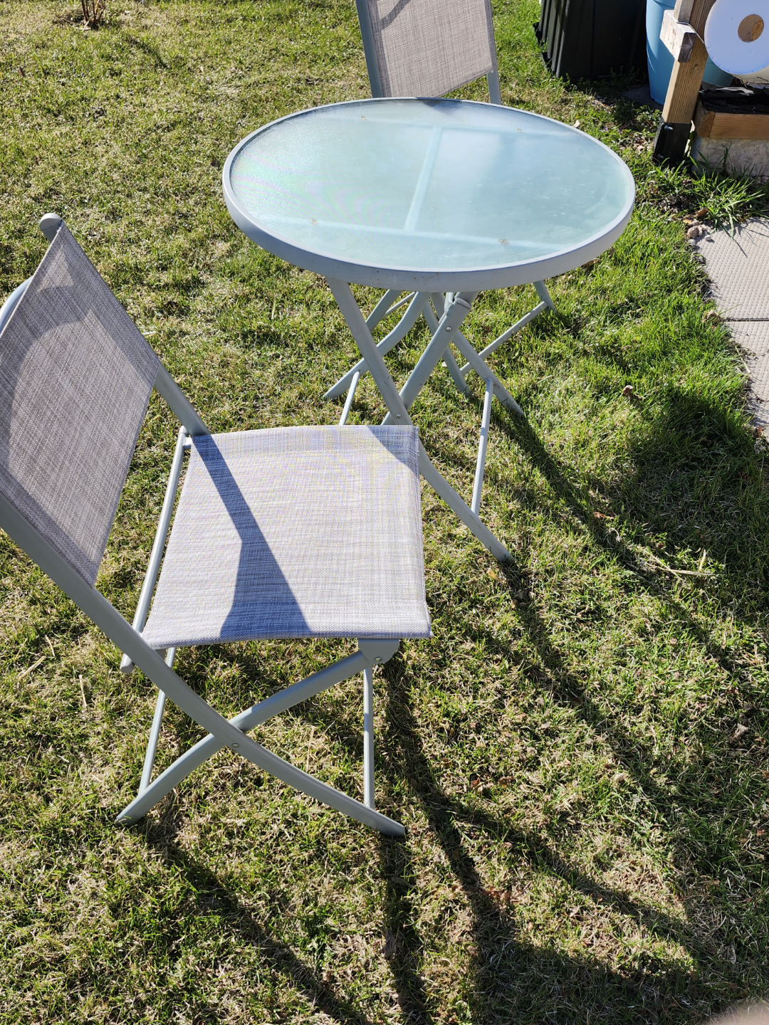 Folding Patio Set - 2 Chairs & Table - photo 4