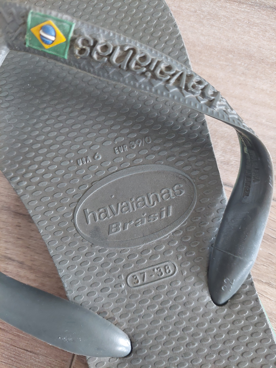 Havaianas Brazil Flip-Flops - Grey - Size 37/38 - photo 5