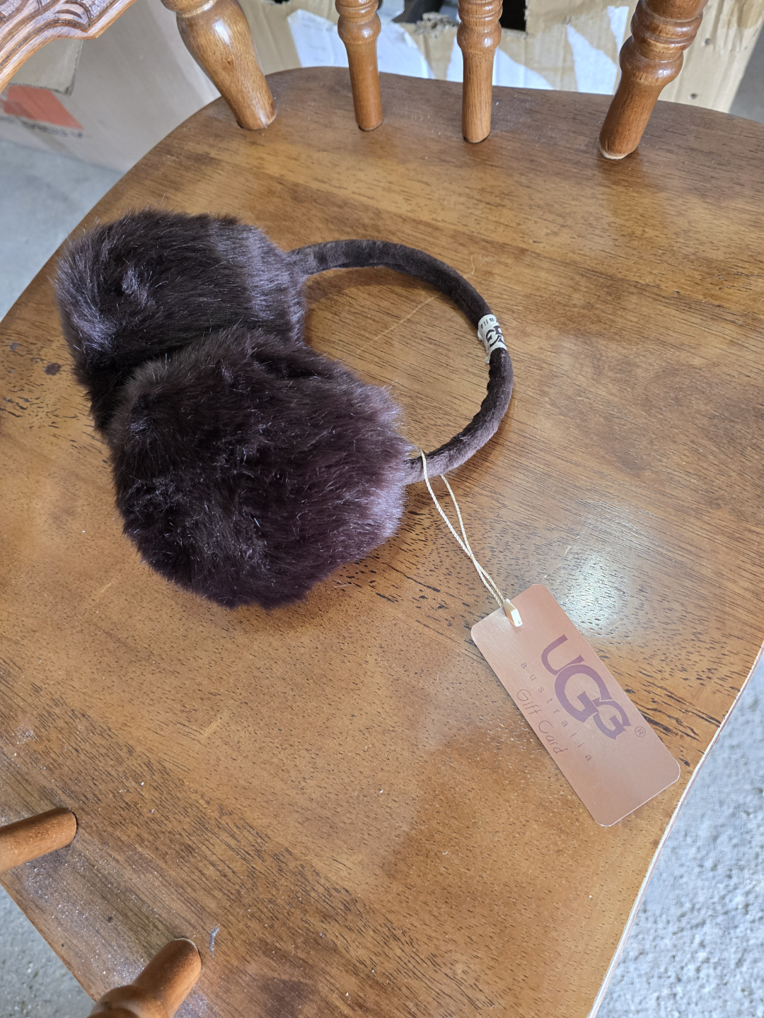 Dark Brown Fur Earmuffs