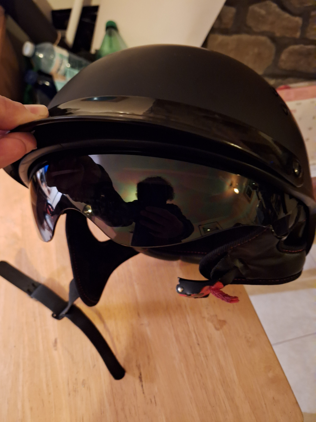 EXO DOT Approved Half Helmet - Black - photo 2