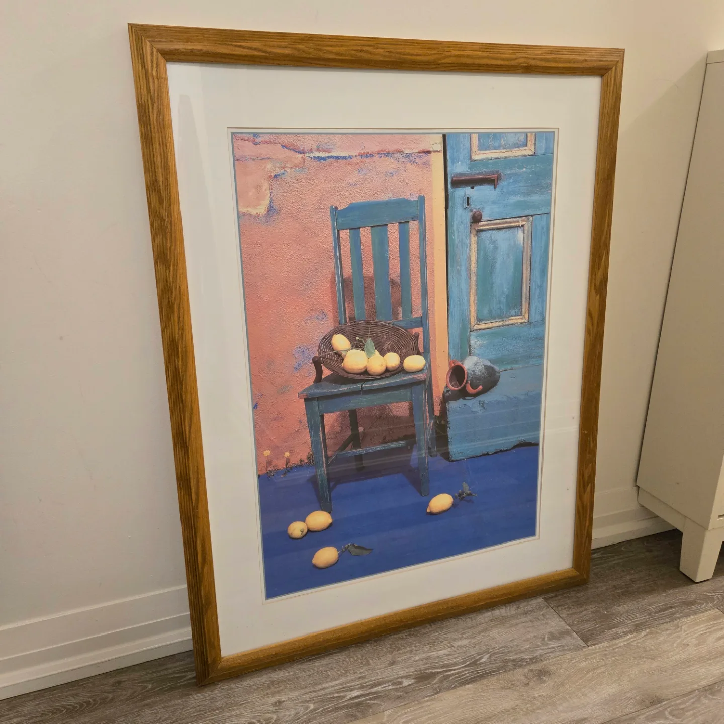 Large Framed Print of Lemons and Chair thumbnail