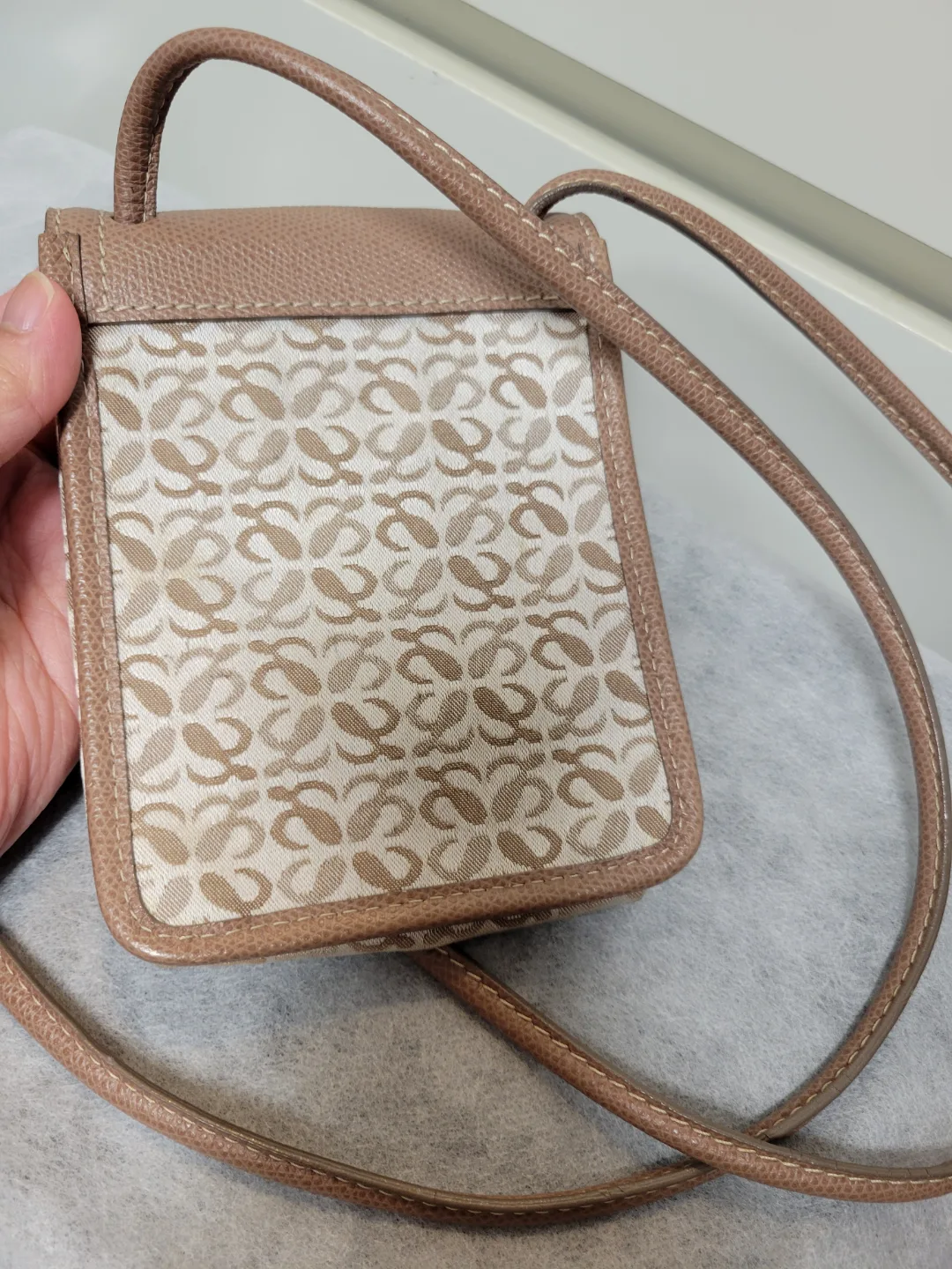 Loewe Mini Beige & Brown Crossbody Bag image indicator(4)