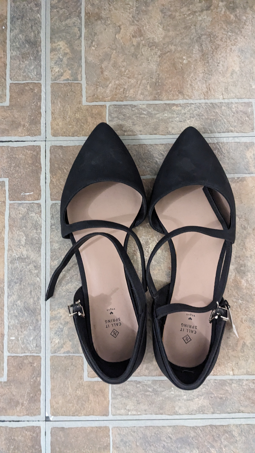 Call It Spring Women's Black Ankle Strap Flats - photo 2