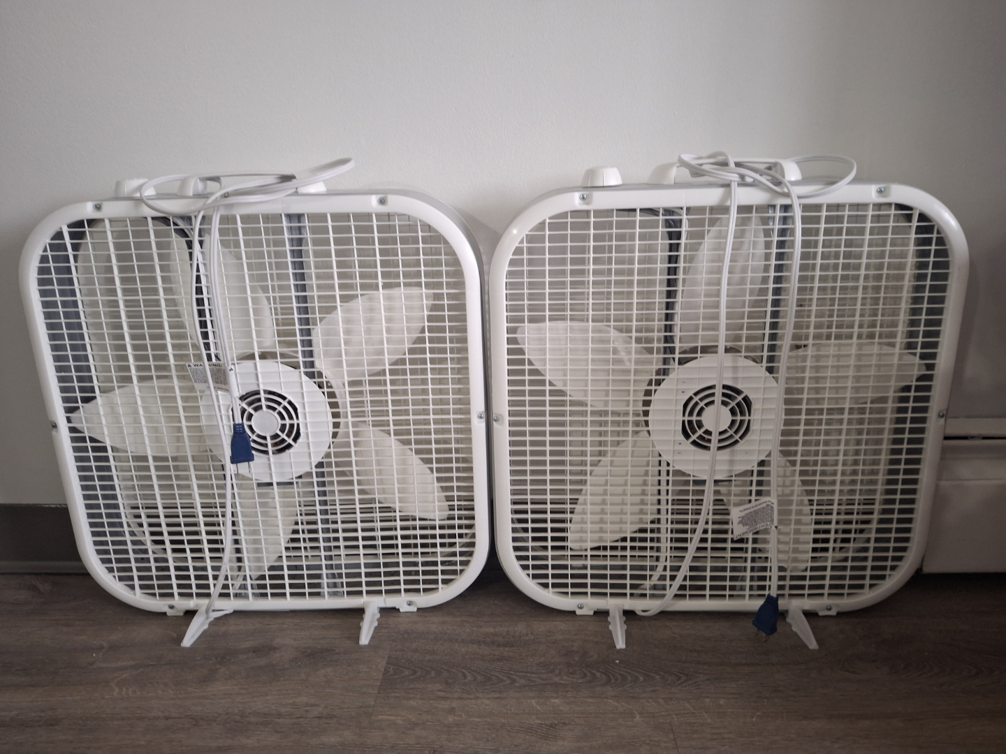 Two Lasko Box Fans