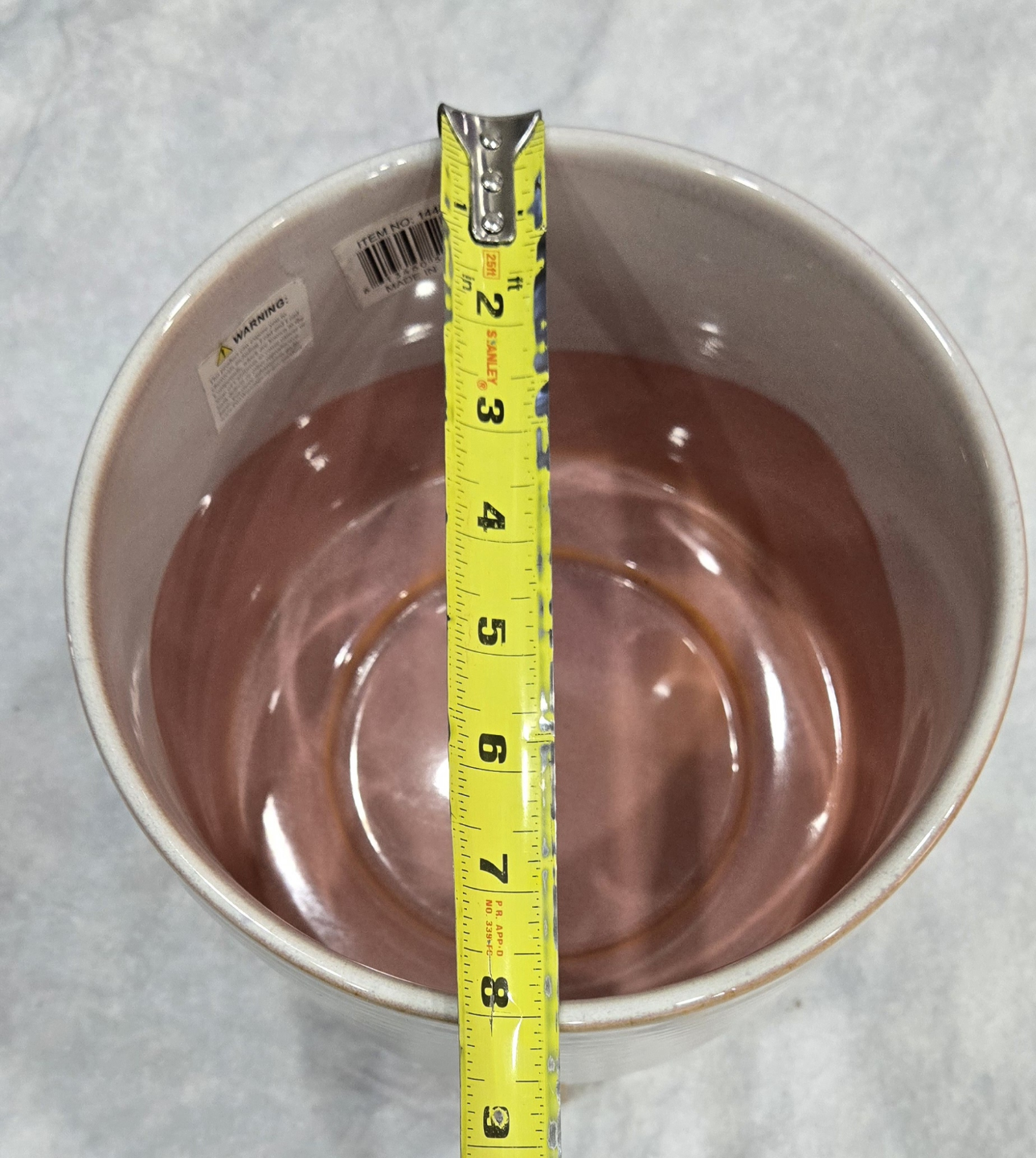 Unique ceramic planter with wooden stand - photo 3