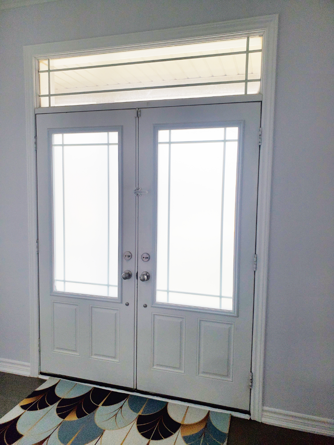 Double Exterior Doors with Transom Window - photo 3