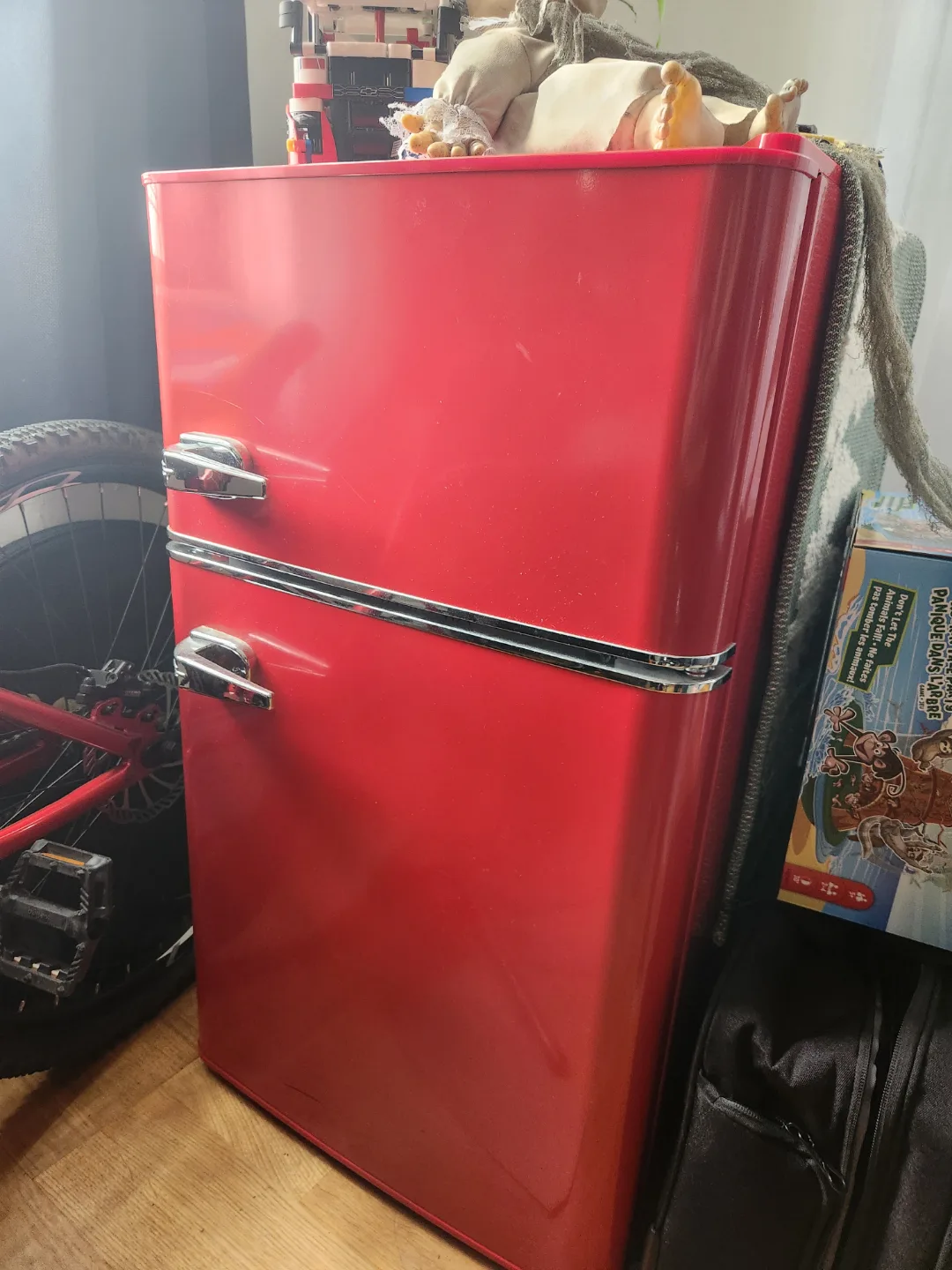 Red Mini Refrigerator thumbnail