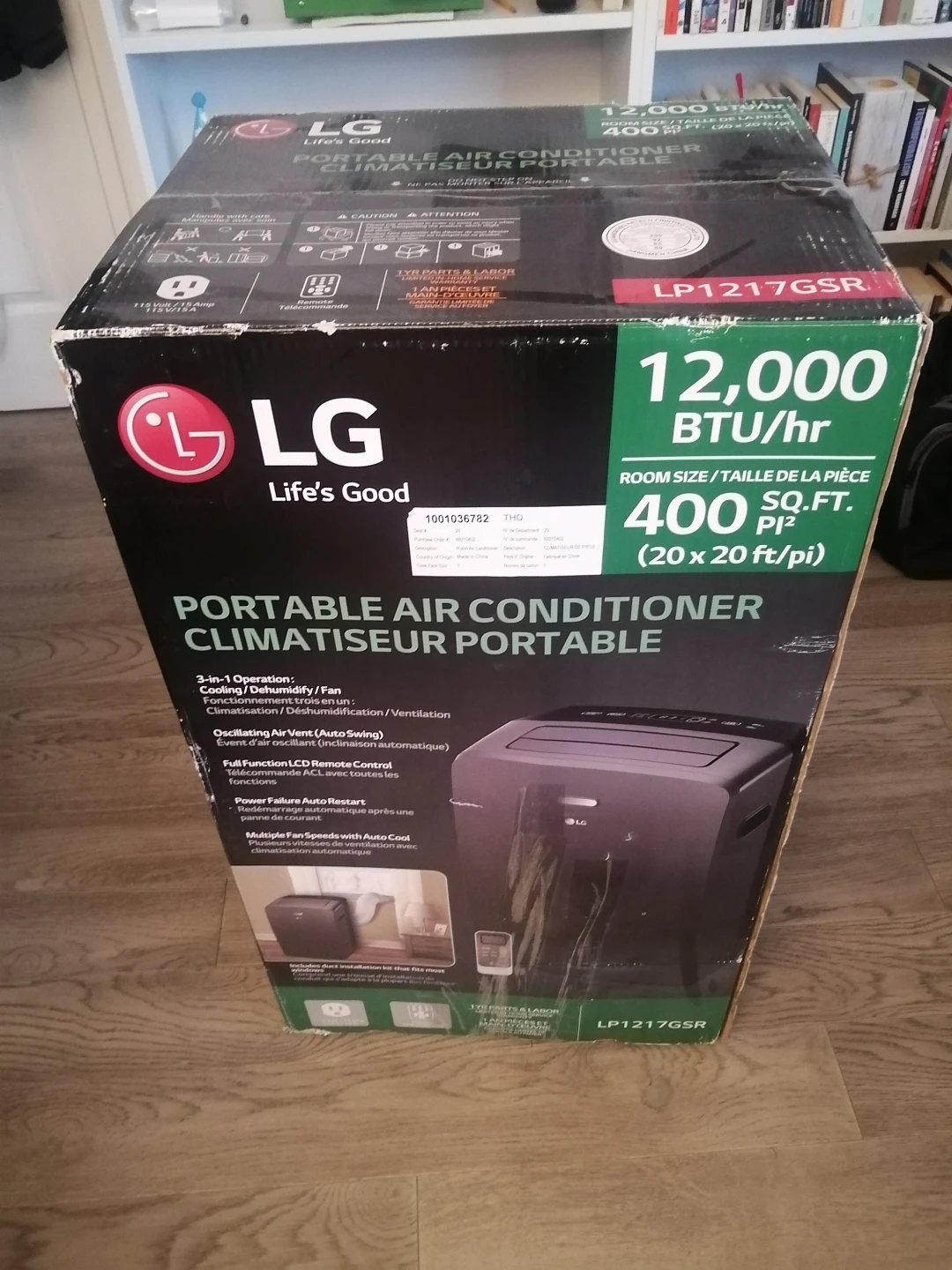 LG Portable Air Conditioner 12,000 BTU