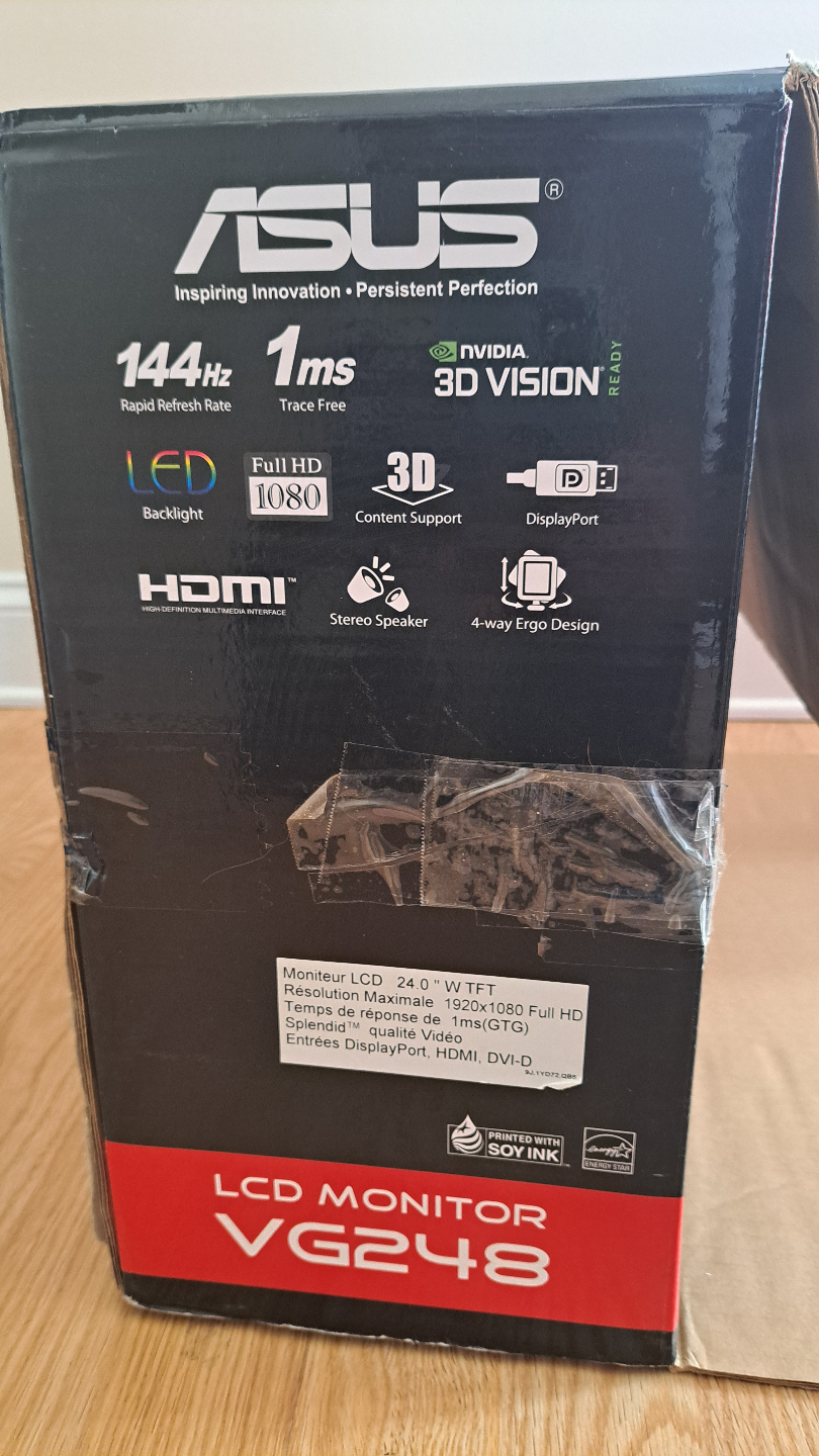 24" PC monitor/Asus Gaming Monitor: VG248QE - photo 4
