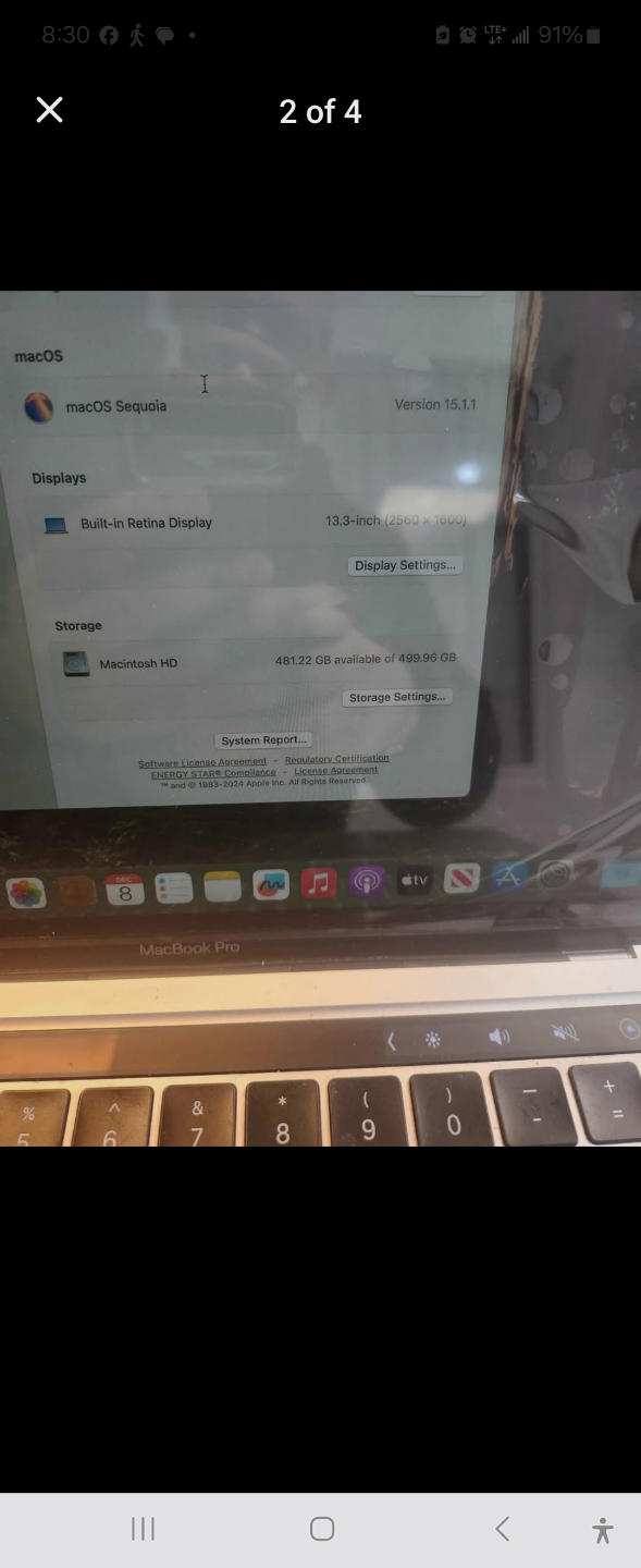 MacBook Pro 13" 2.3ghz quad corei5 16gb 256GAdobe Final Logic Of - photo 4