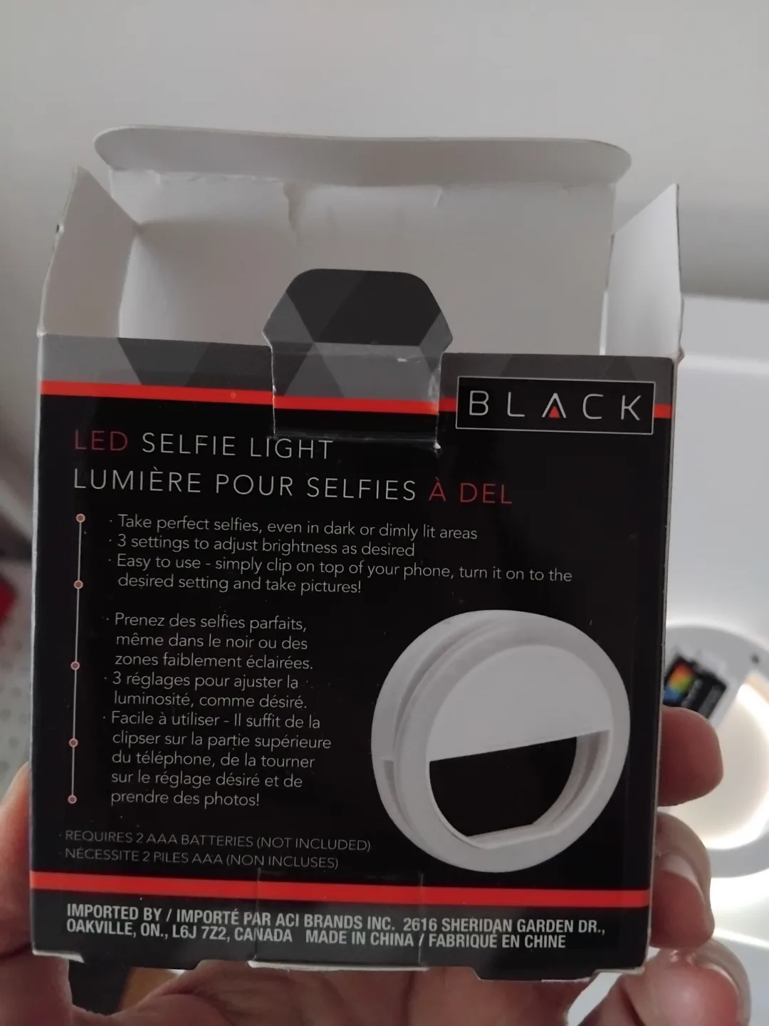 New portable ring light clip on / selfie light image indicator(4)