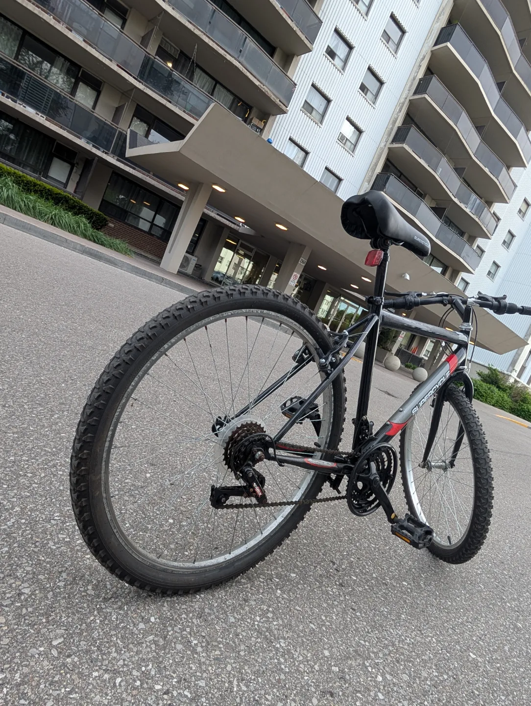 Used Black and Red Mountain Bike thumbnail