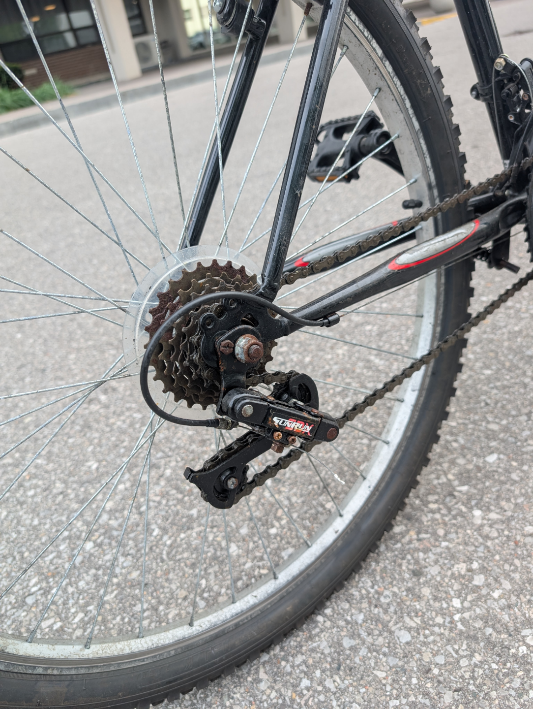 Used Black and Red Mountain Bike - photo 3