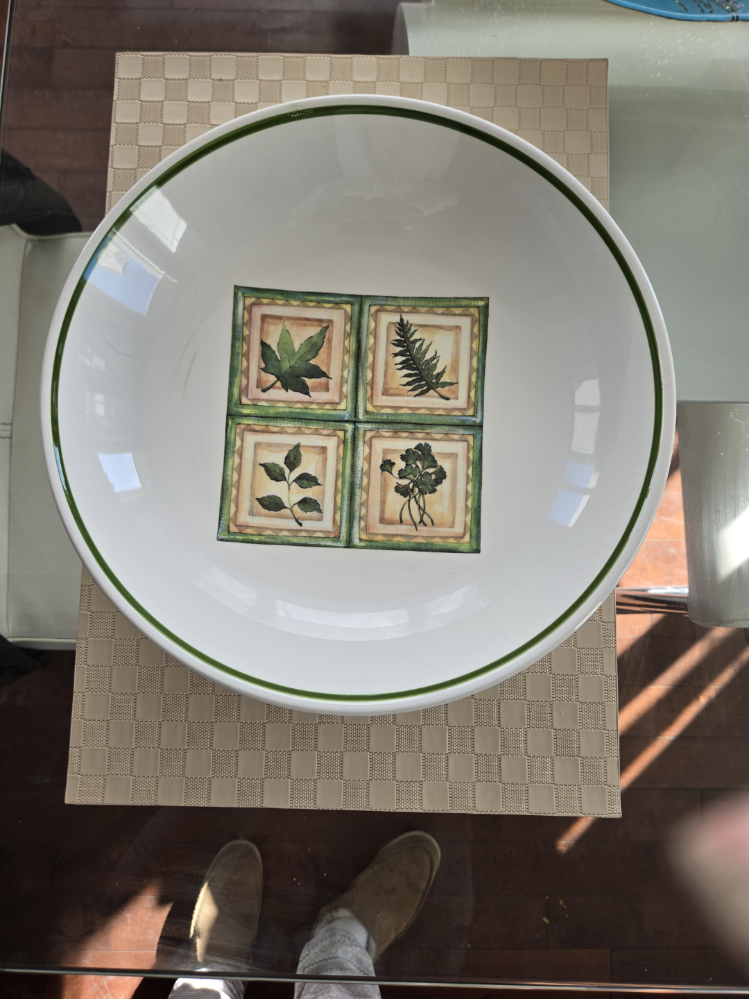 Large Decorative Serving Bowl