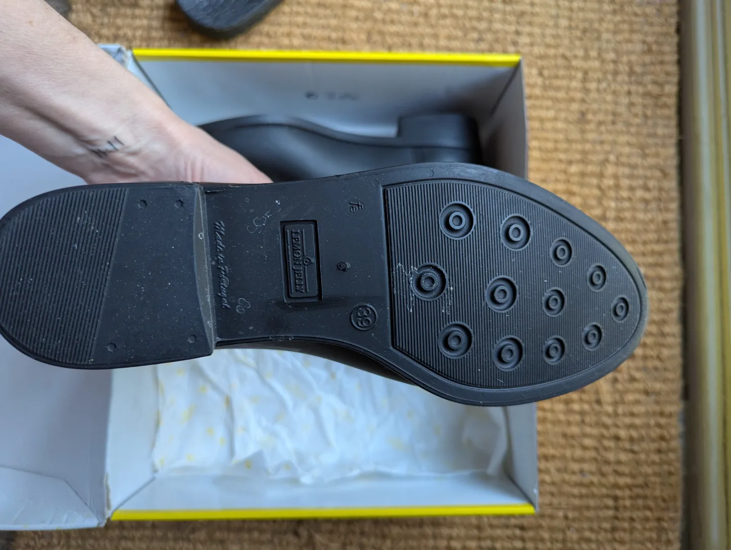 Lemon Jelly Women's Black Chelsea Rain Boots - Size 9 image indicator(2)