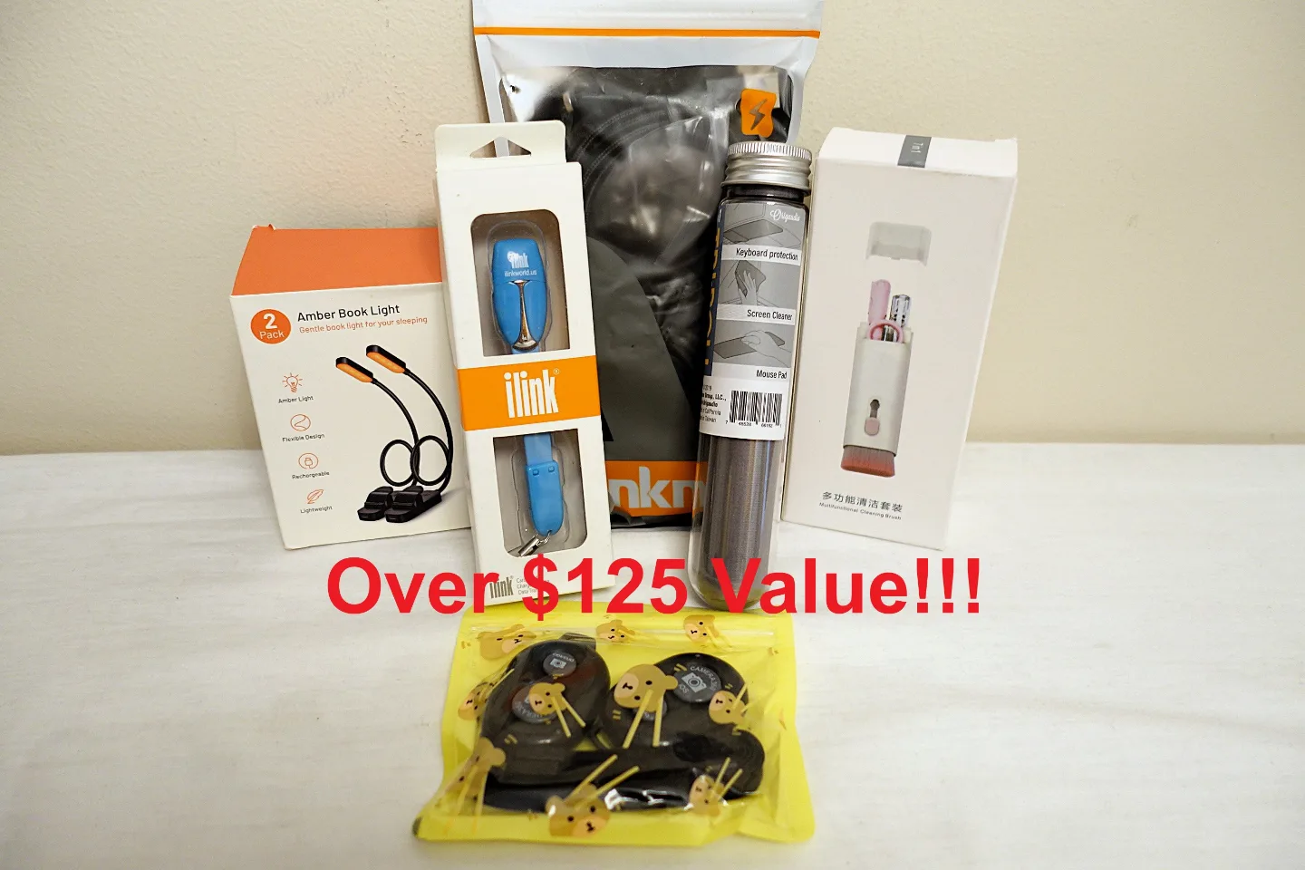 NEW Lot of Charging Cables Card Reader Task Lights & More! thumbnail
