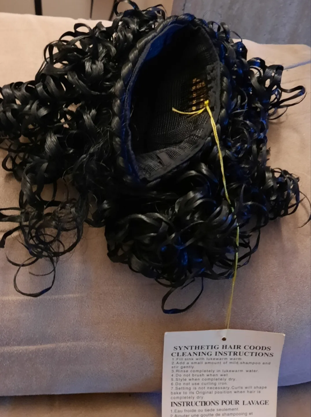 Black Synthetic Hair Peice image indicator(2)