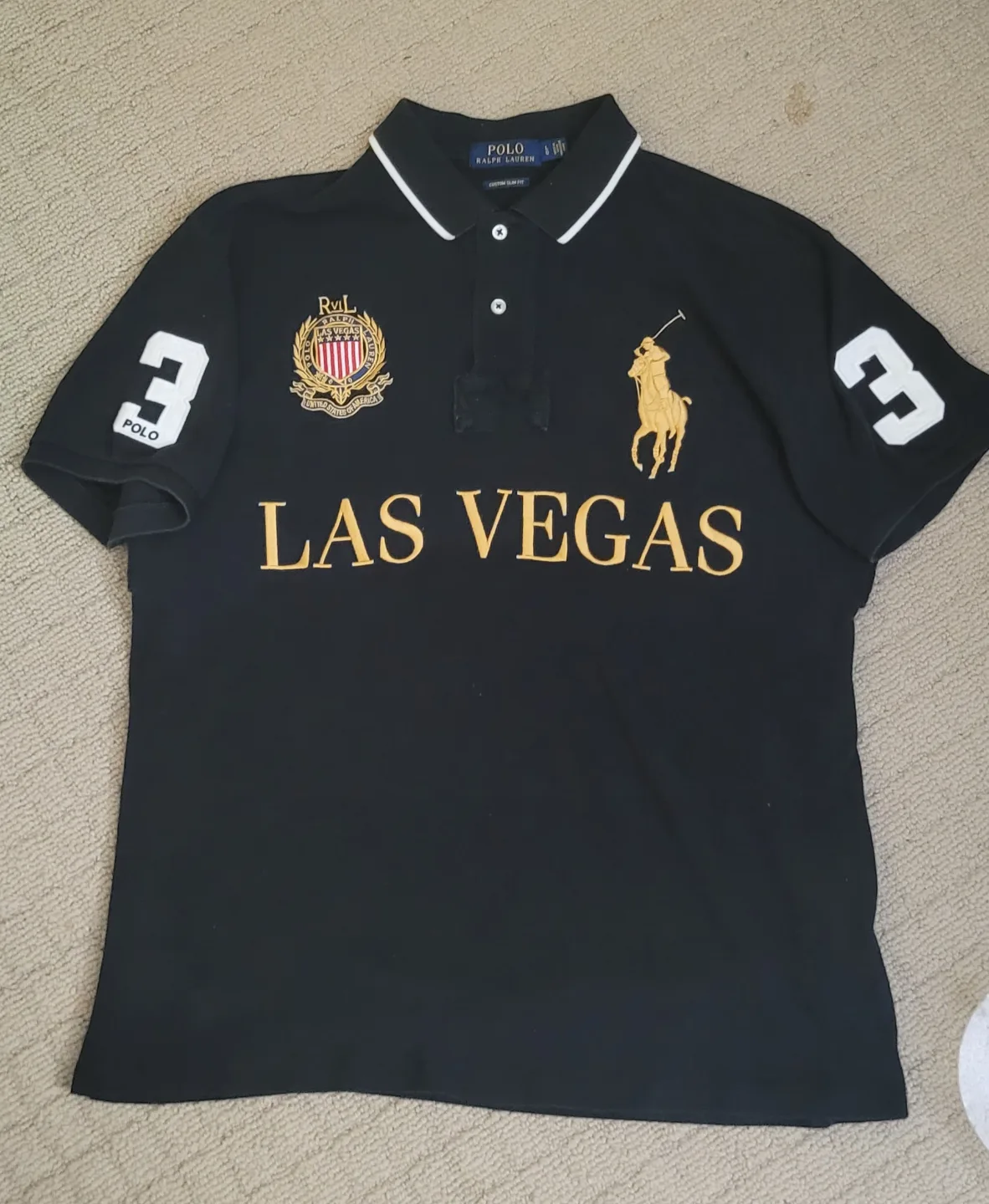 Polo Ralph Lauren Las Vegas Custom Slim Fit Polo Shirt thumbnail