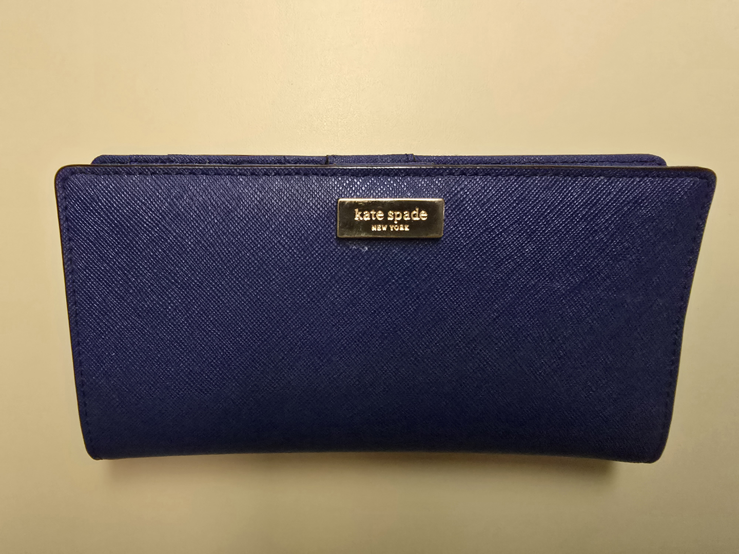 Kate Spade New York Navy Blue Leather Wallet