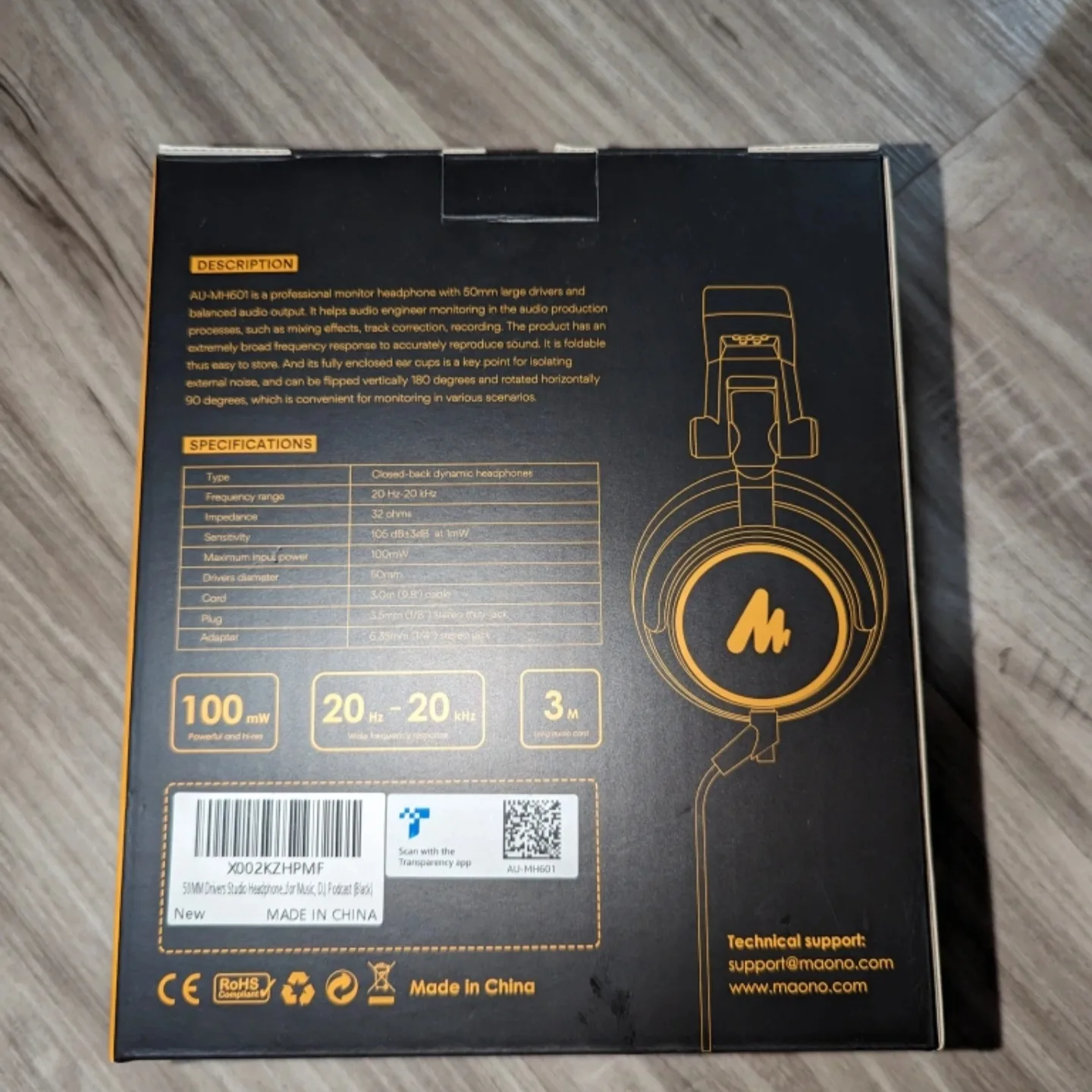 Maono AU-MH601 Studio Headphones image indicator(2)