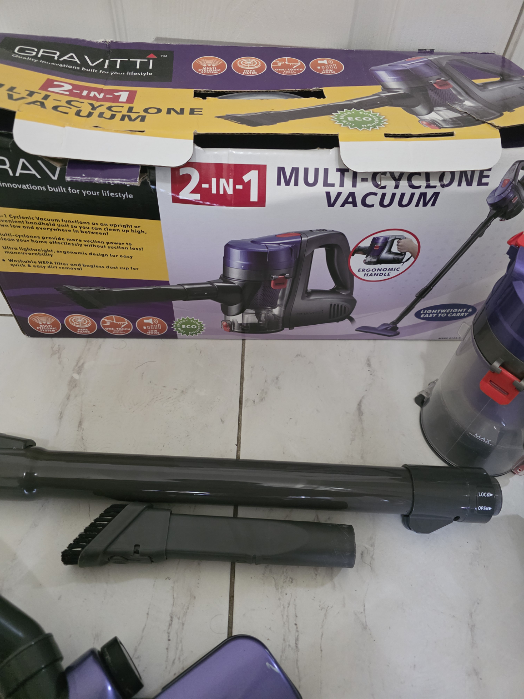Gravitti 2-in-1 Multi-Cyclone Vacuum