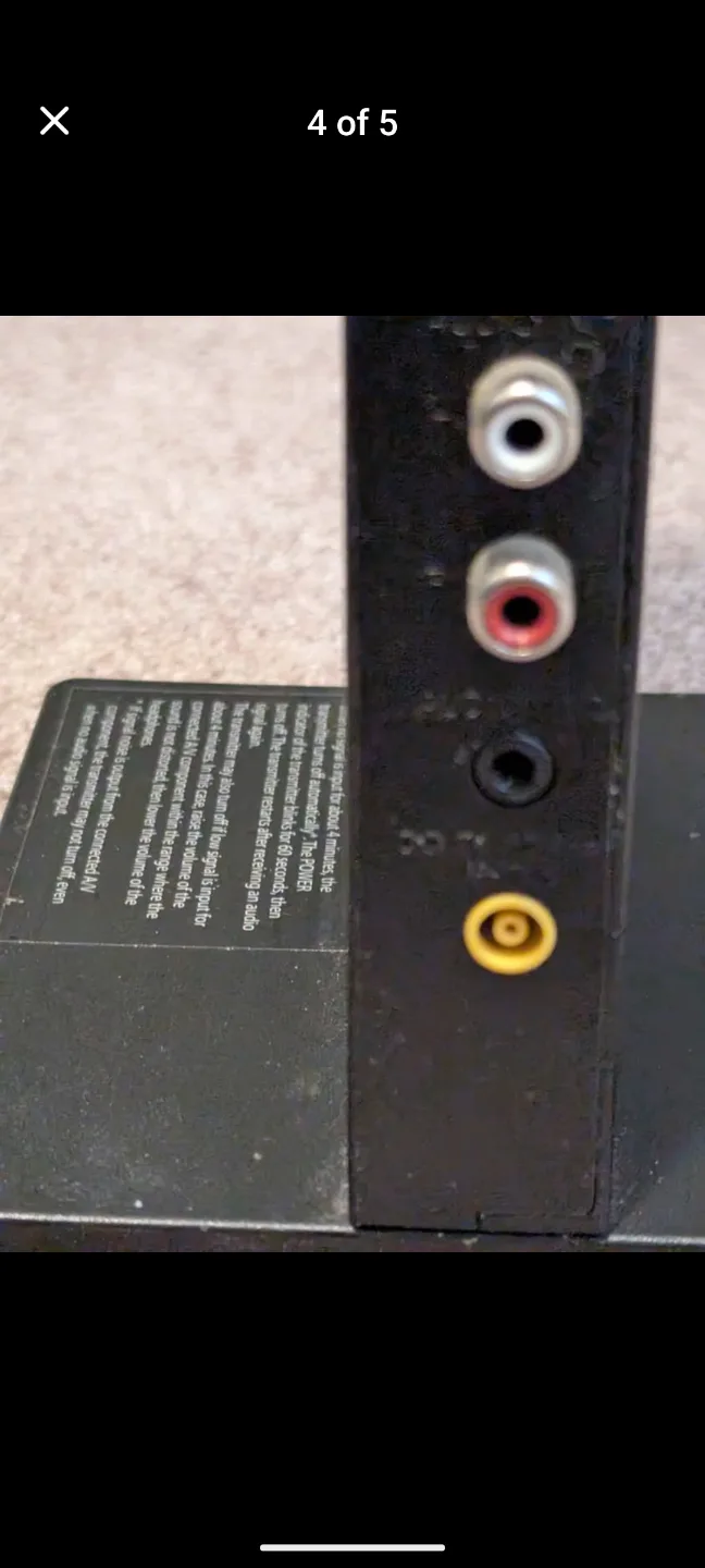 Sony MDR-RF985R wireless stereo headphones and transmitter image indicator(3)