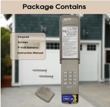 877MAX Wireless Garage Door Keypad - Weatherproof, Backlit image indicator(2)