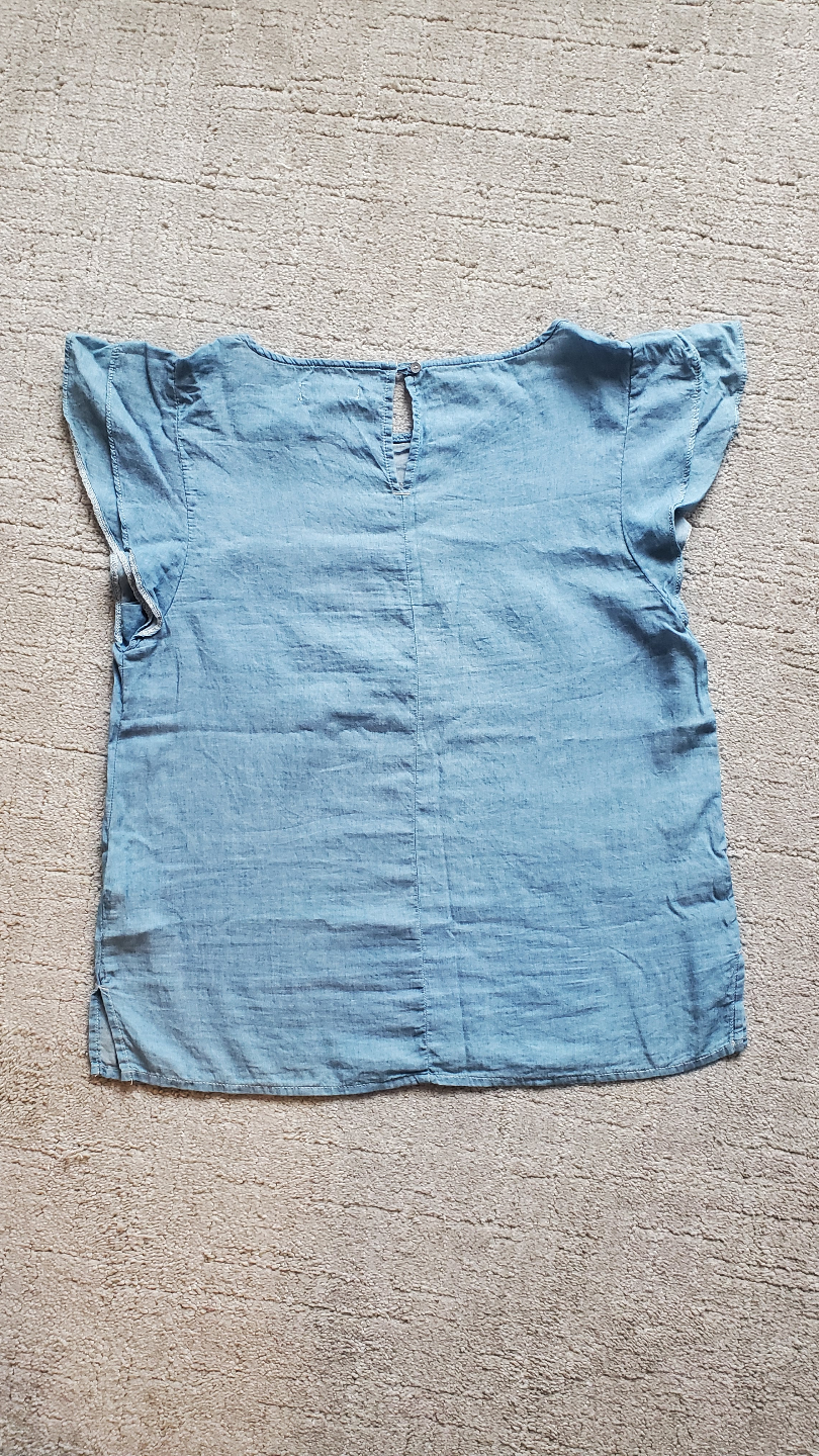 Calvin Klein Flutter-sleeve Blouse - Small - photo 4