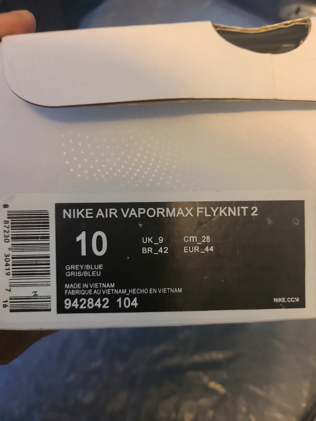 Nike Vapormax Sneakers - Blue and White. image indicator(7)