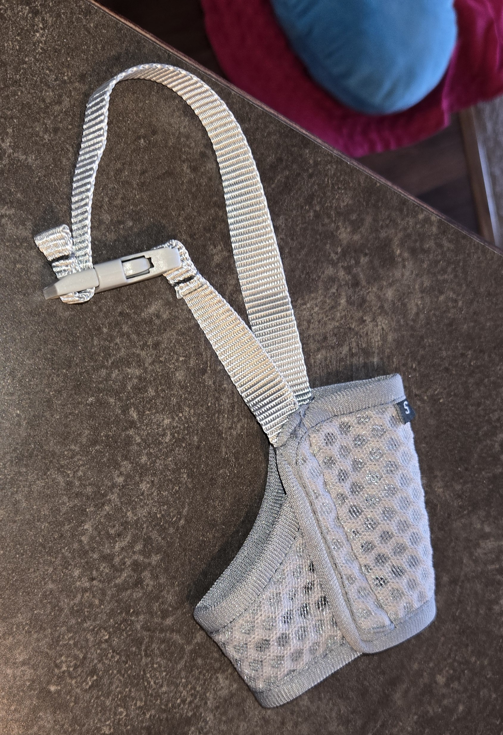 Small Dog Muzzle - Breathable Mesh - Grey - photo 3