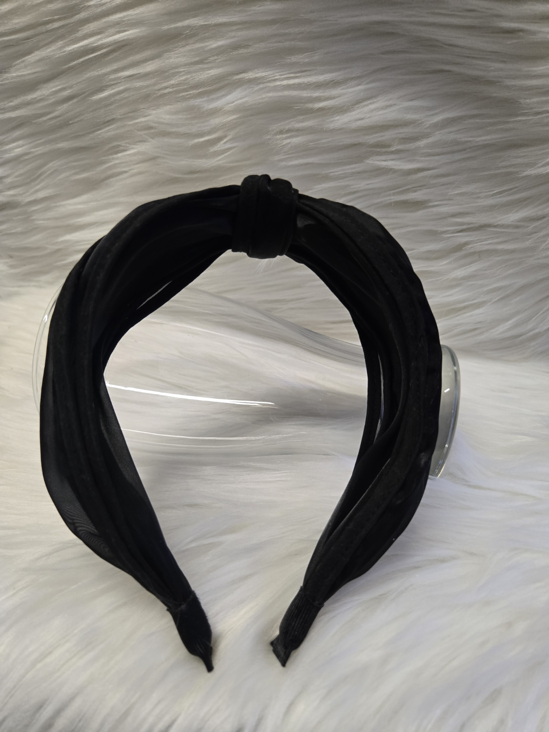 Black knotted headband *new - photo 5