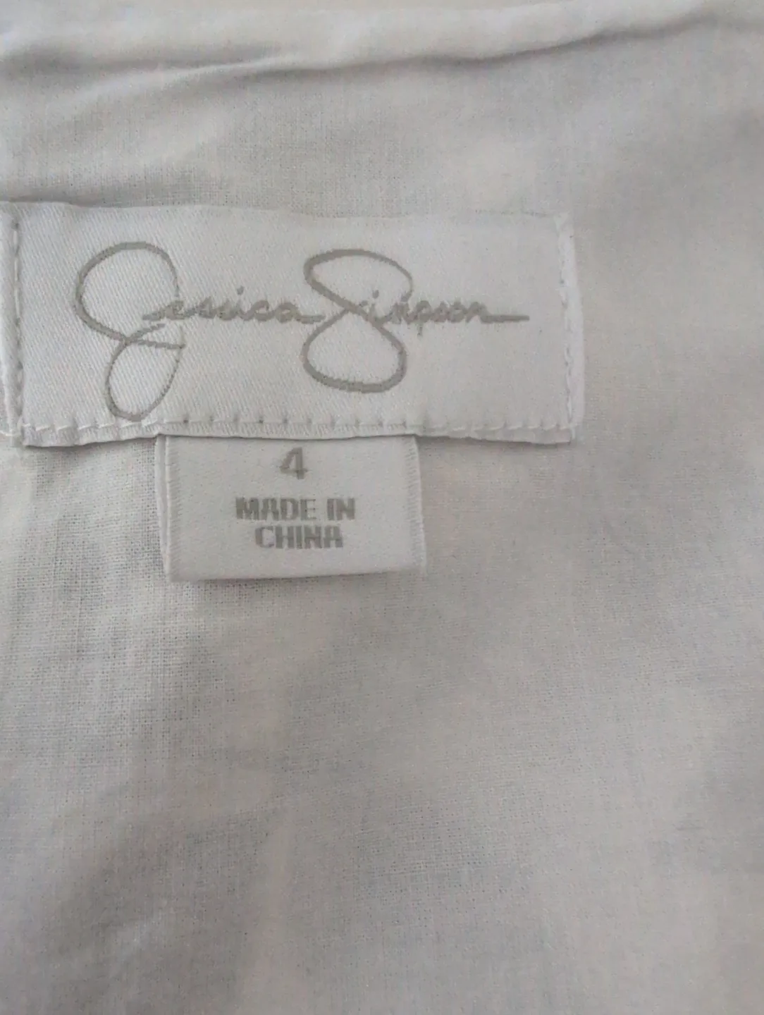 Jessica Simpson - Navy and White Floral Fit and Flare Dress image indicator(7)