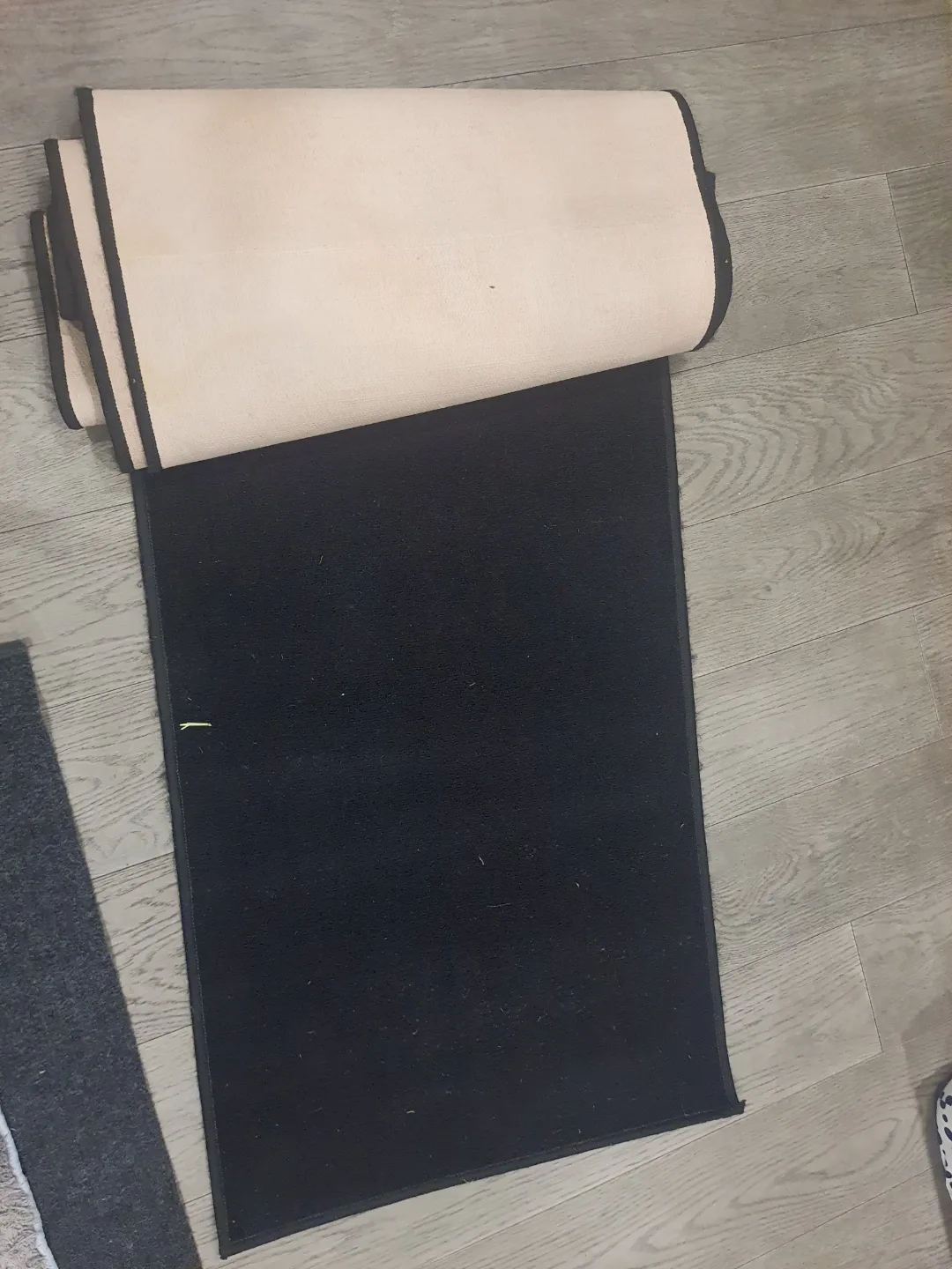 Long Black Rectangular Rug #freecycle thumbnail