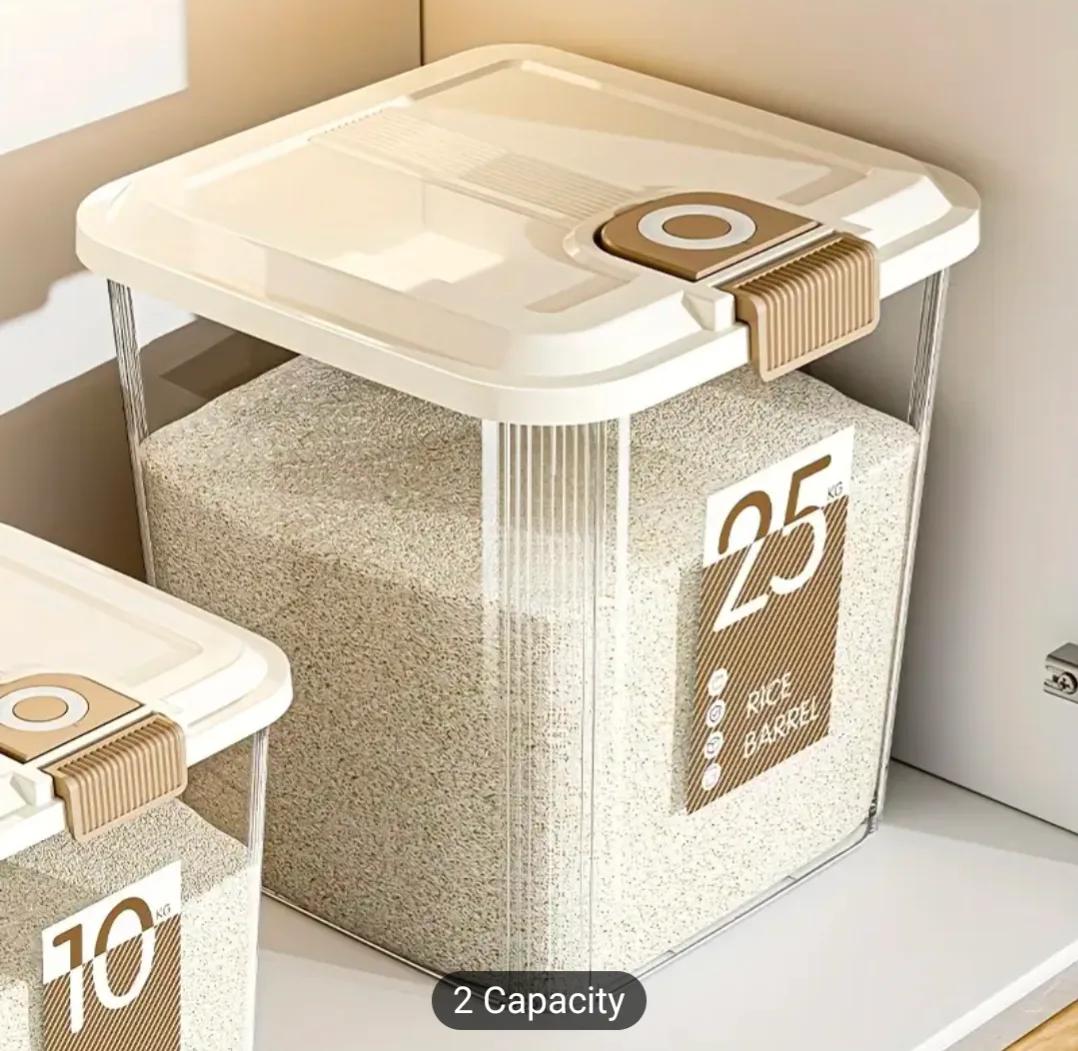 brand new 22lb Transparent food storage container thumbnail