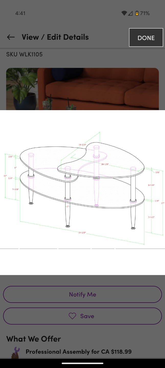 Glass Top Coffee Table - photo 5