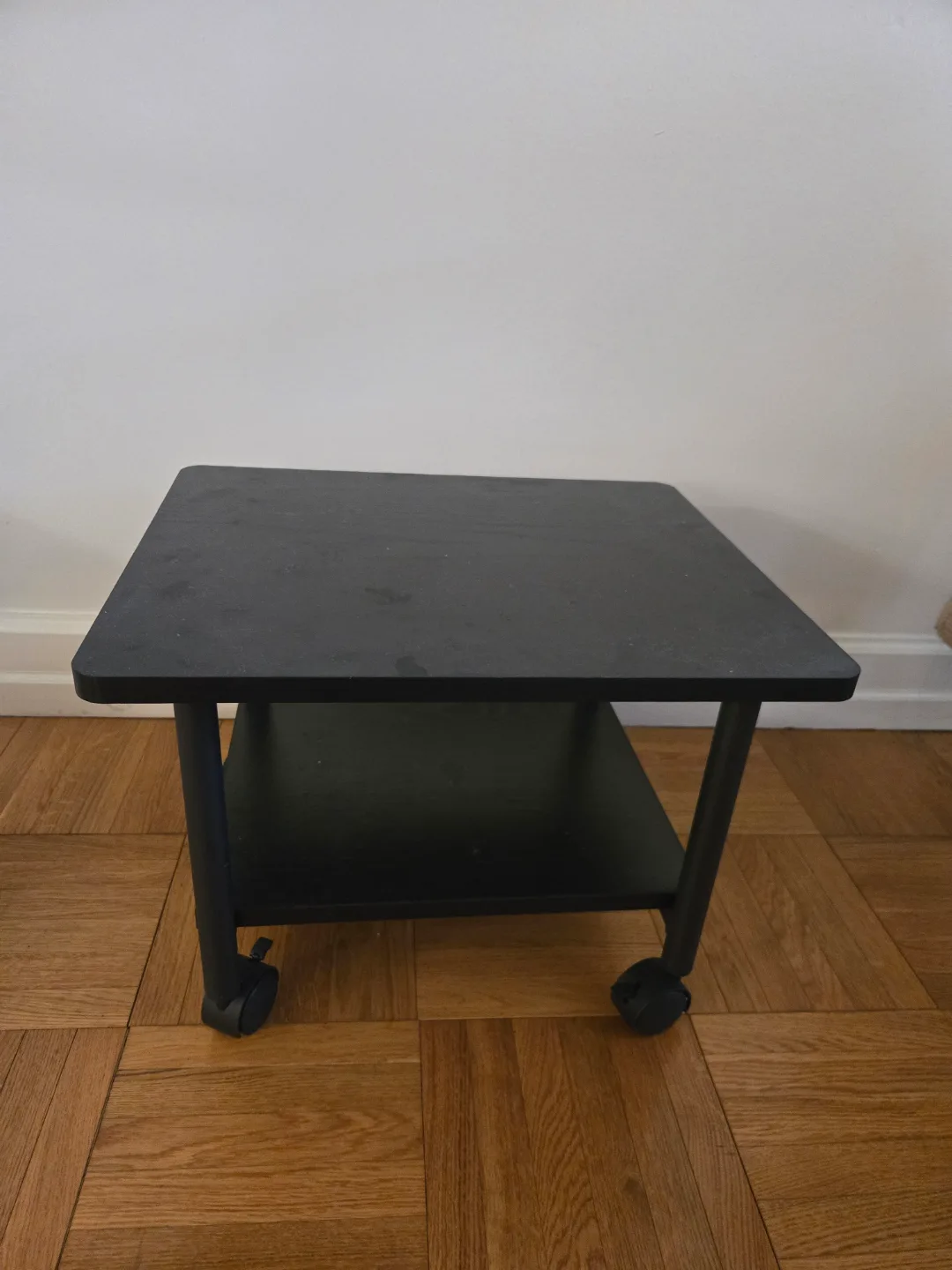 Black Rolling Side Table thumbnail