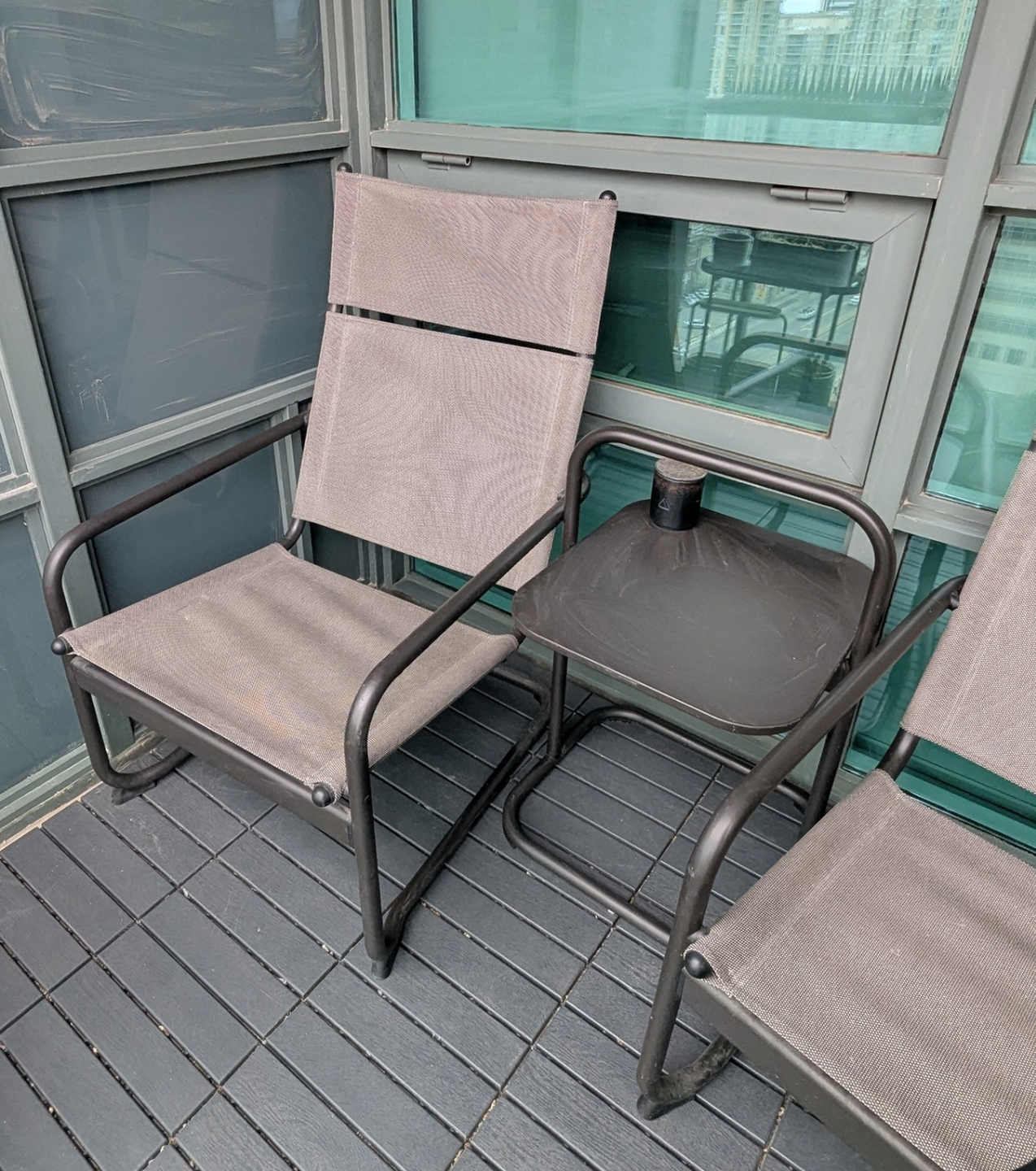 IKEA HUSARO OutdoorChair and Side Table Set