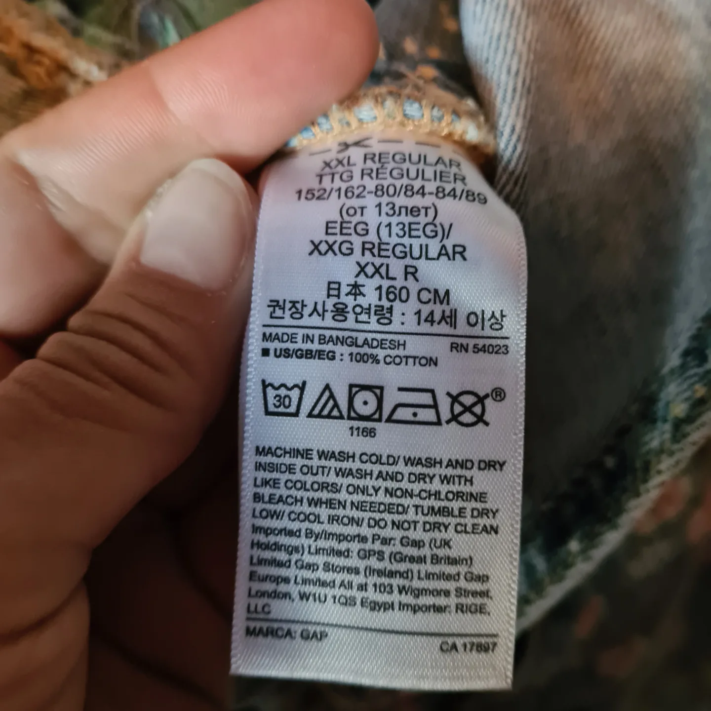 GAP - Girls' floral denim overalls🧡 image indicator(10)