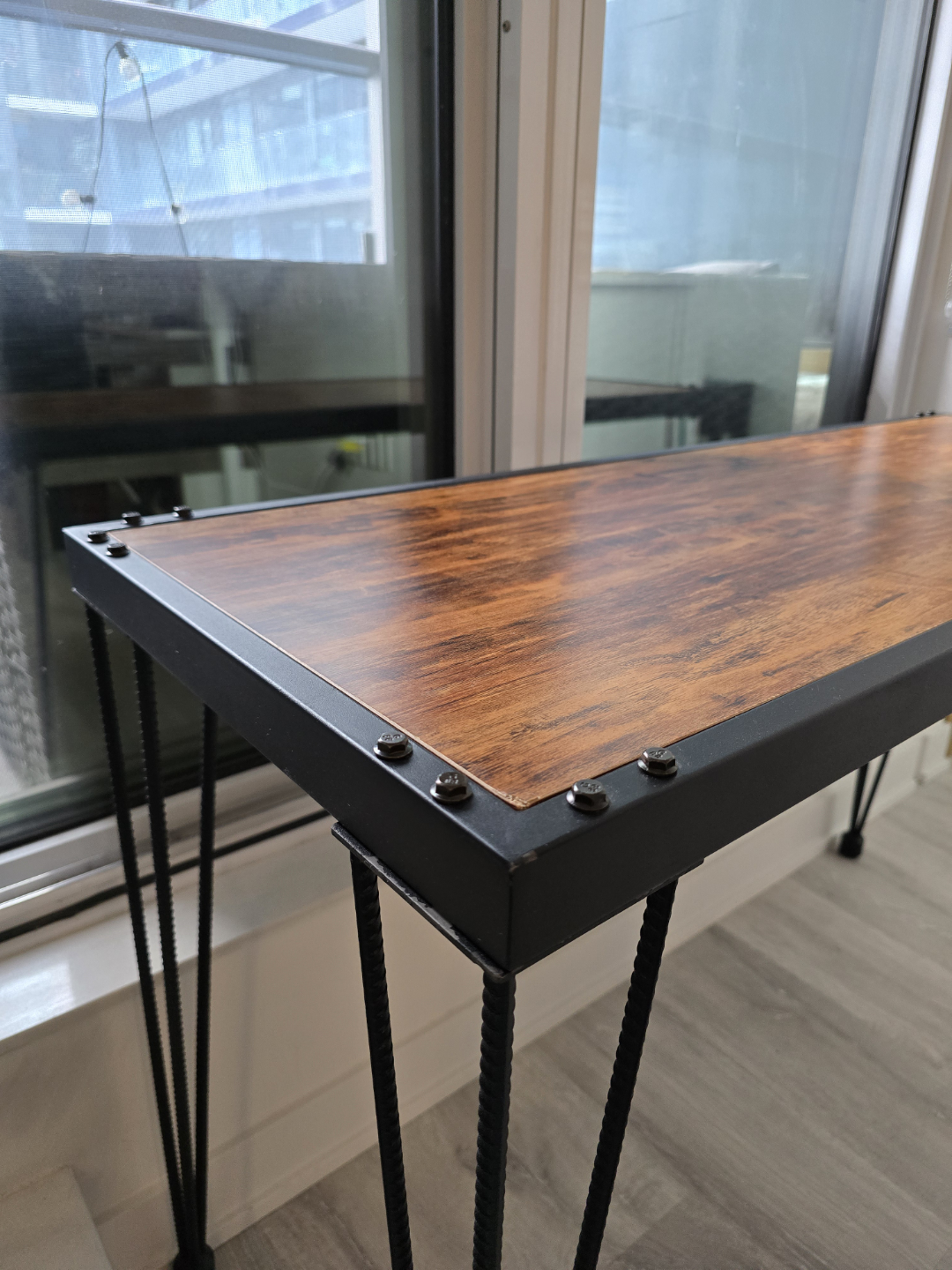 Industrial Console Table with Metal Legs - photo 3