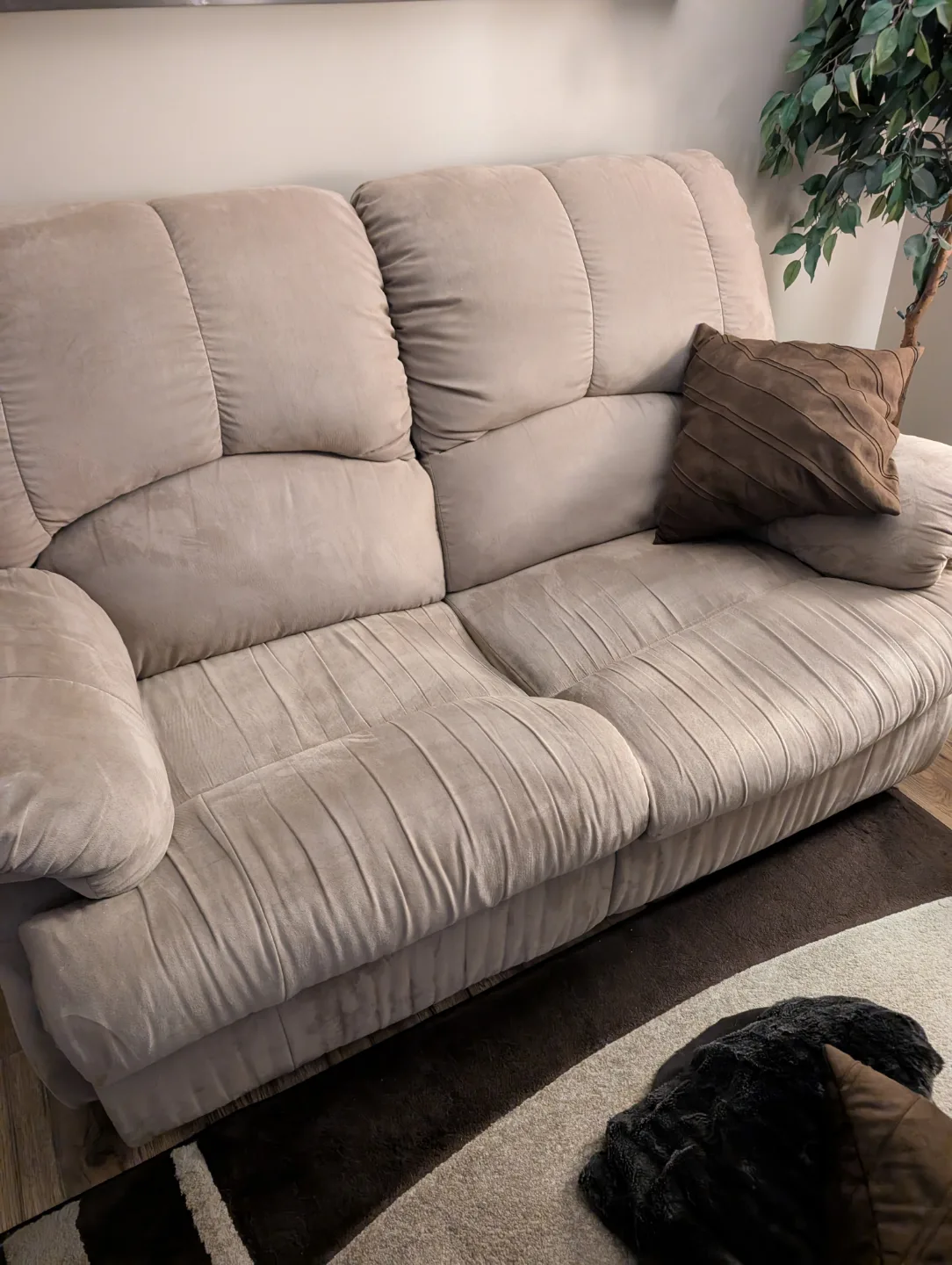 Recliner Sofa Set - Beige Microfiber image indicator(5)