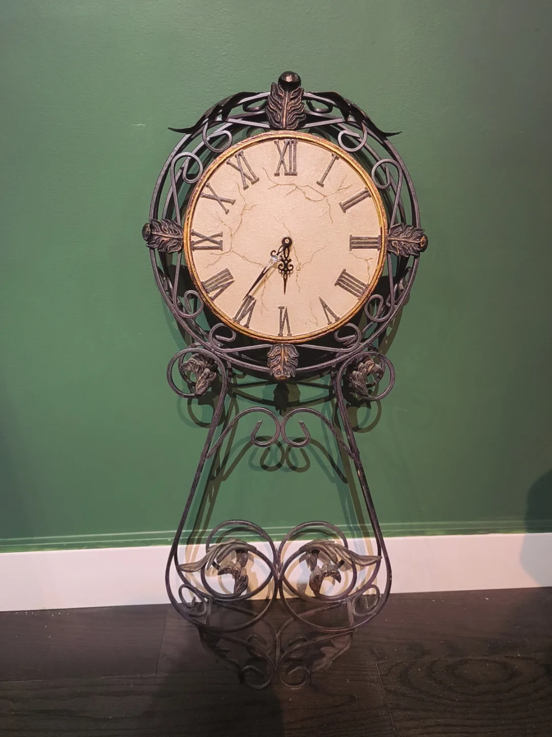 Ornate Metal Wall Clock thumbnail