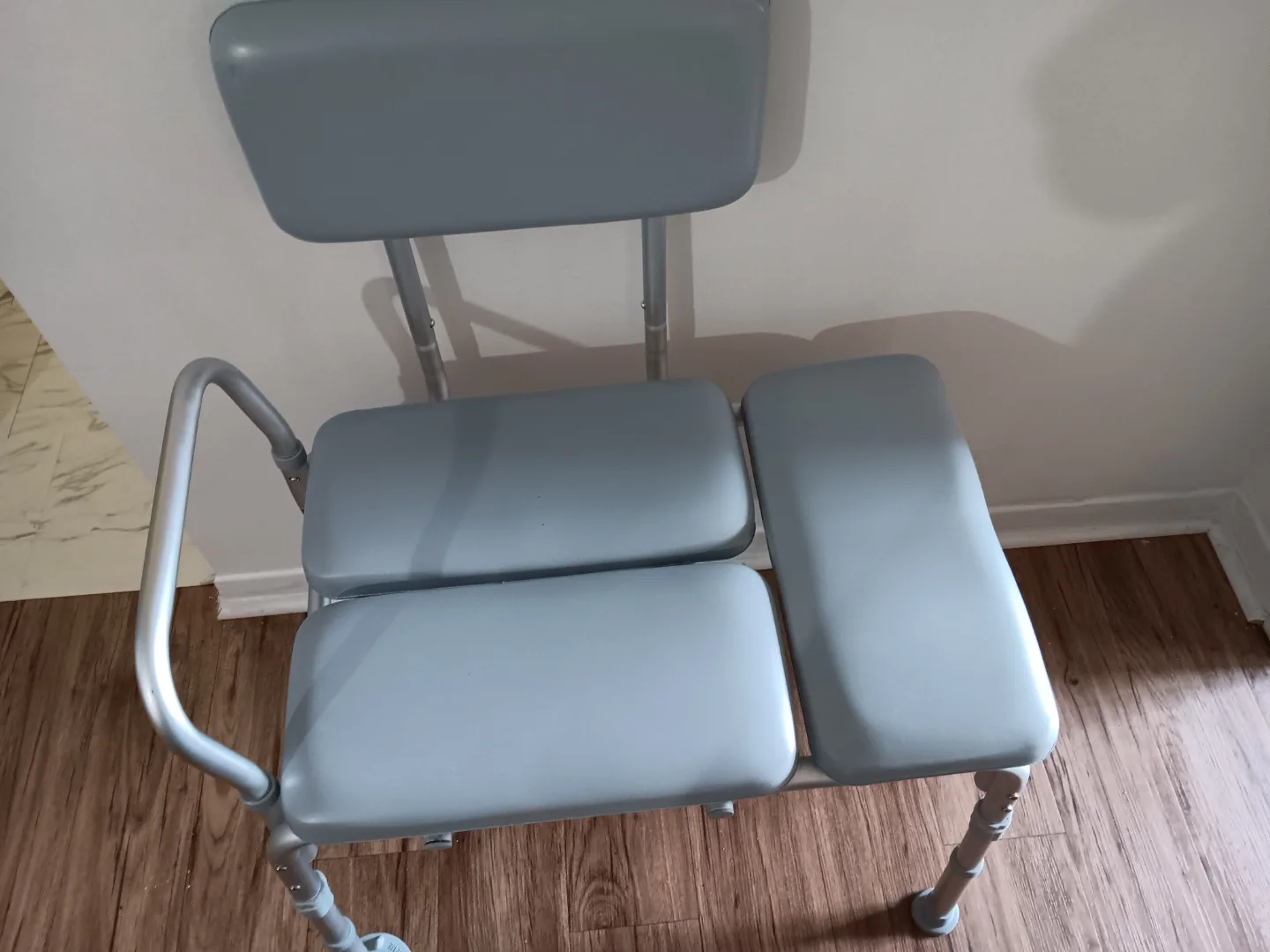 Adjustable Shower Bench with Backrest thumbnail
