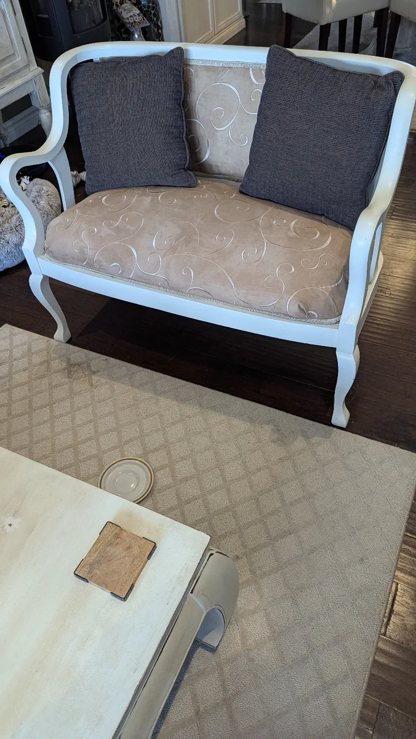 Custom Repurposed Walnut Bench AndChair