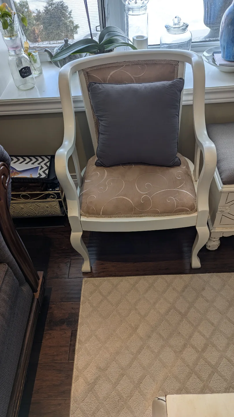 Custom Repurposed Walnut Bench AndChair image indicator(2)