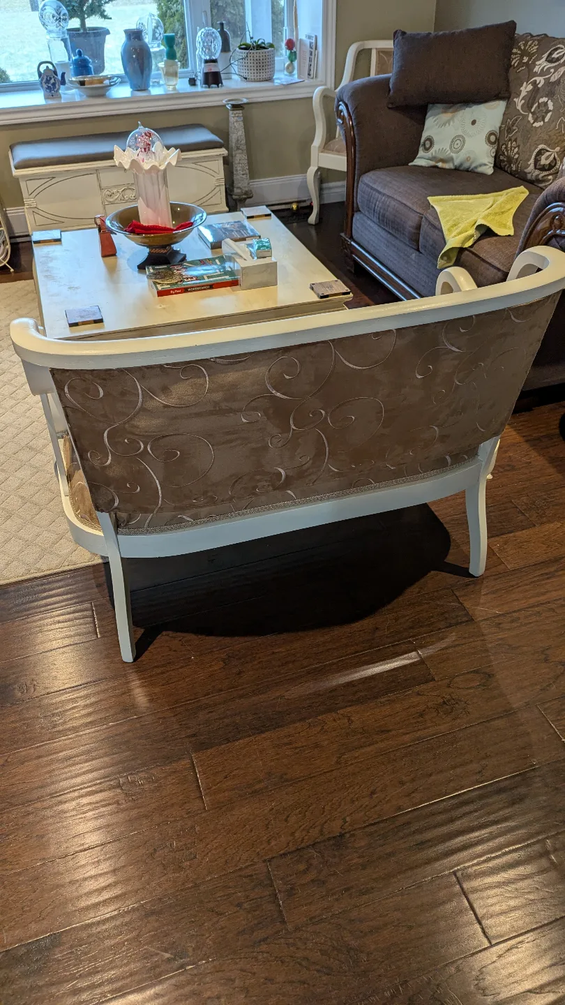 Custom Repurposed Walnut Bench AndChair image indicator(4)