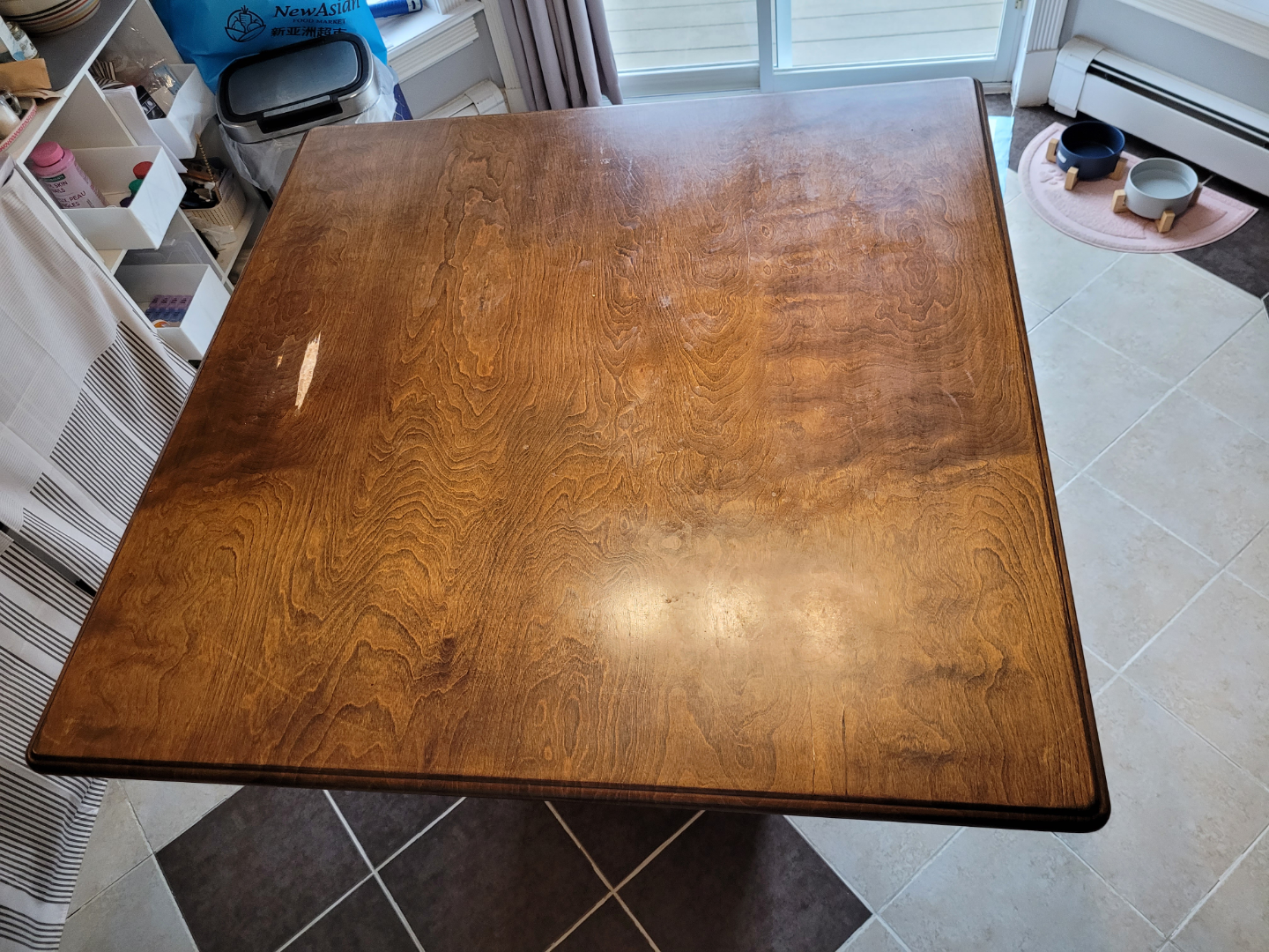 Square Kitchen Island Table with Storage