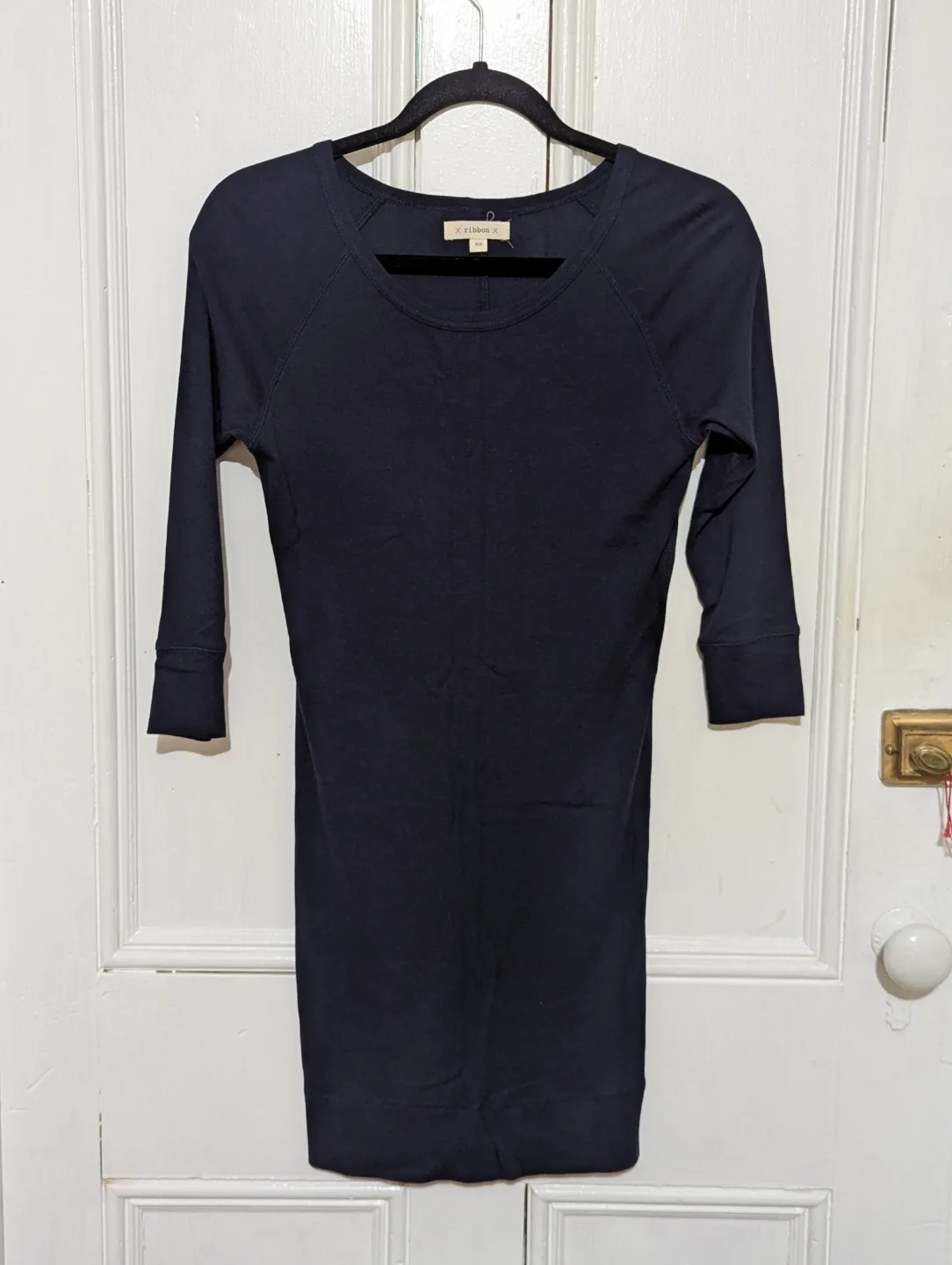 Plenty/Ribbon XS Navy Blue 3/4 Sleeve Dress thumbnail