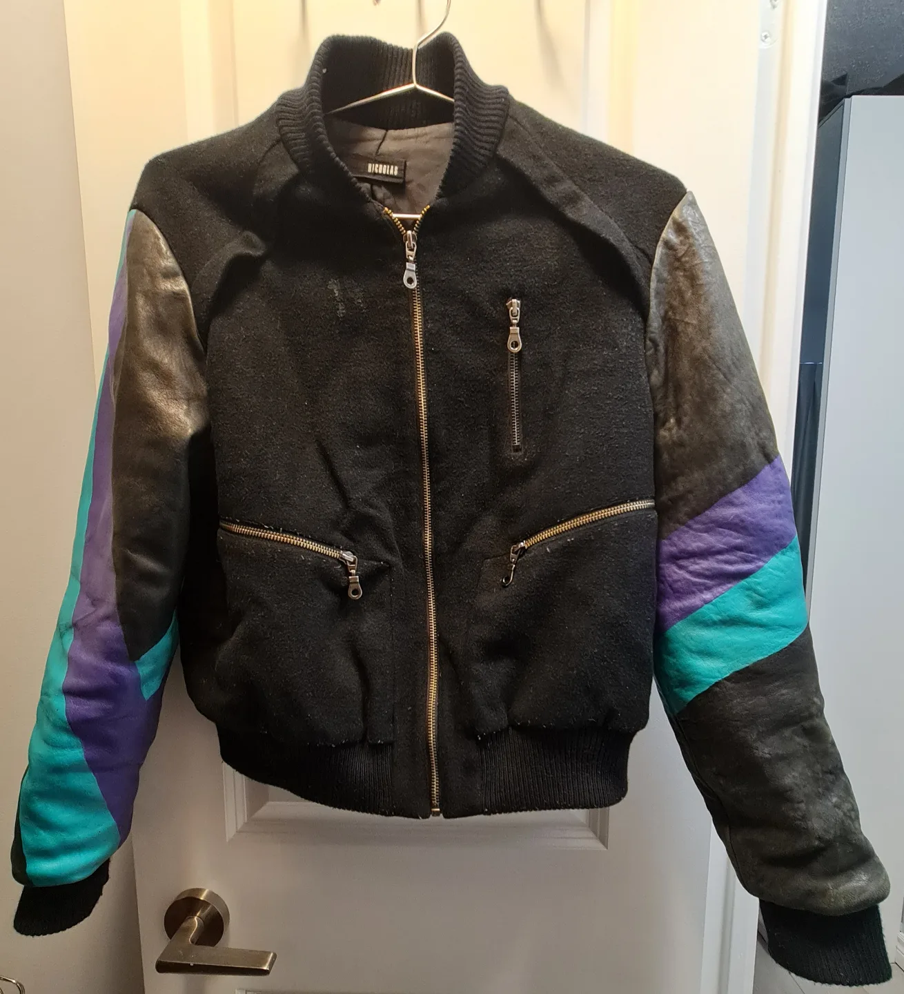 Vintage 90s Style Baseball Jacket thumbnail