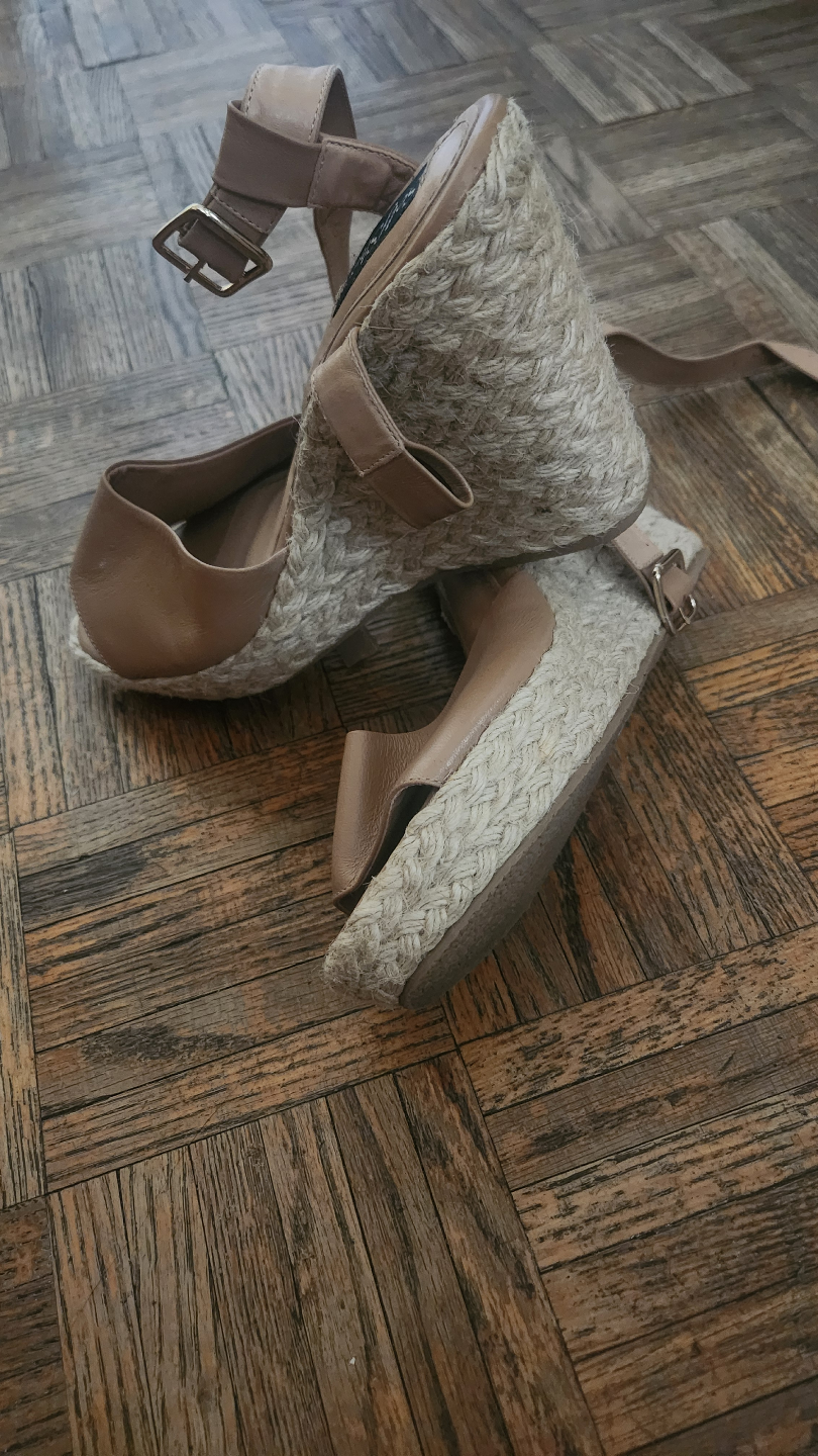 Beige  Wedge Sandals - photo 2