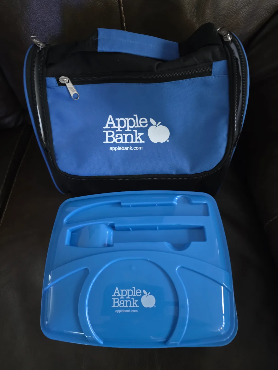 Apple Bank Lunch Bag with Blue Tray thumbnail